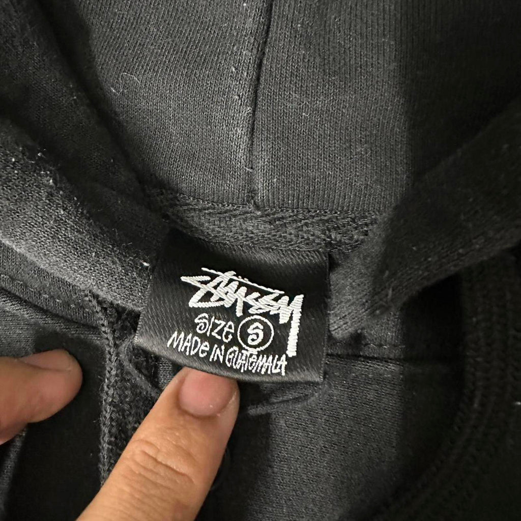 Authentic Black Basic Stüssy Hoodie