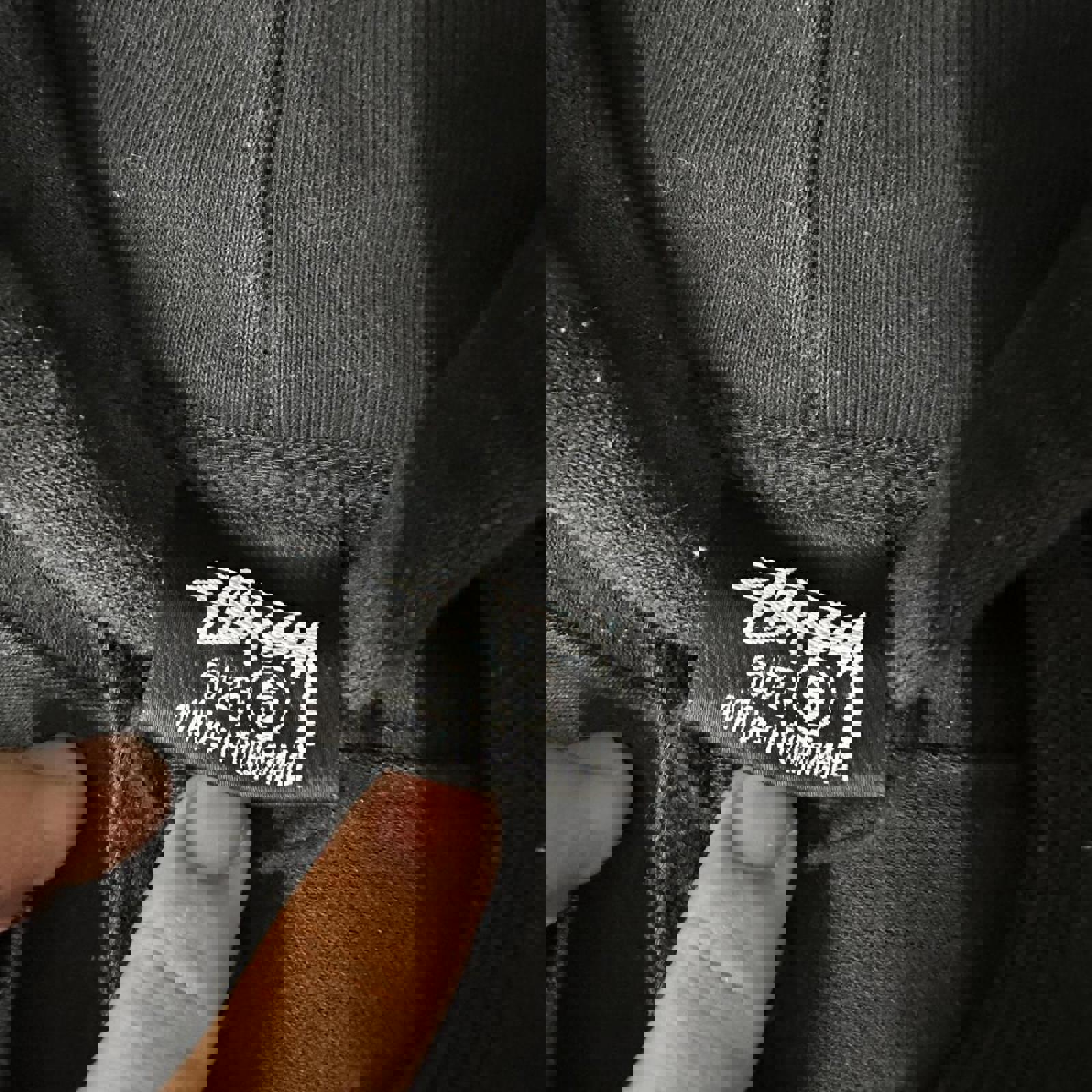 Authentic Black Basic Stüssy Hoodie