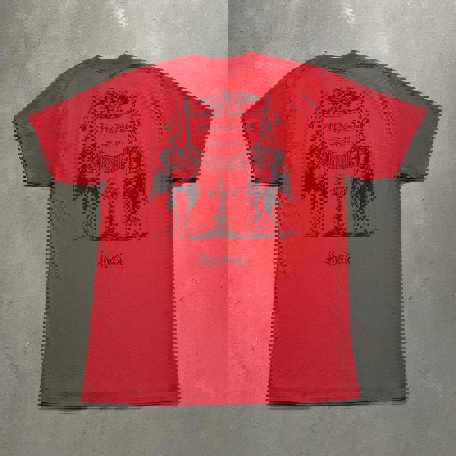 YG 4Hunnid Old English Angel Graphic Tee