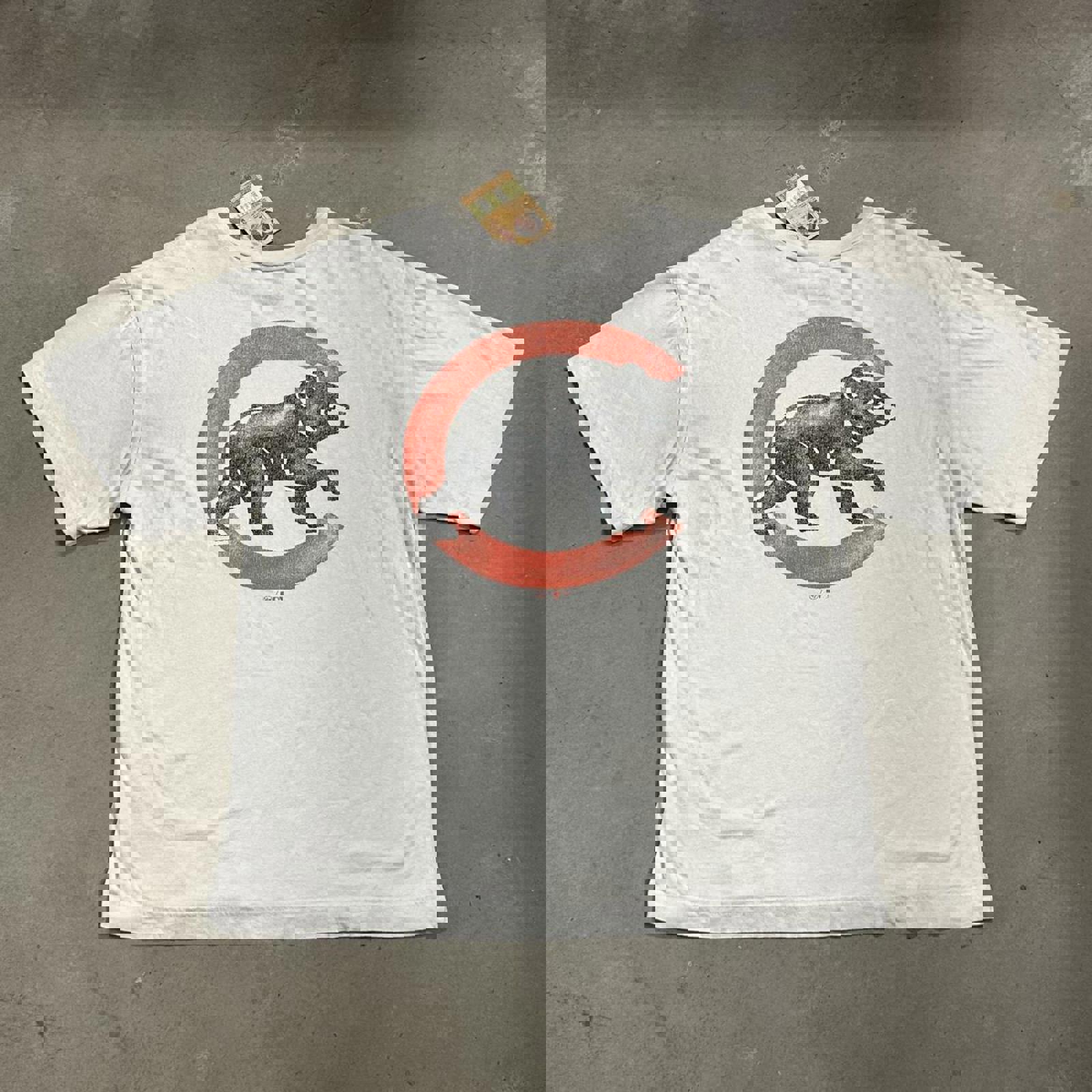 Cubs Retro Faded Graphic Logo Tee