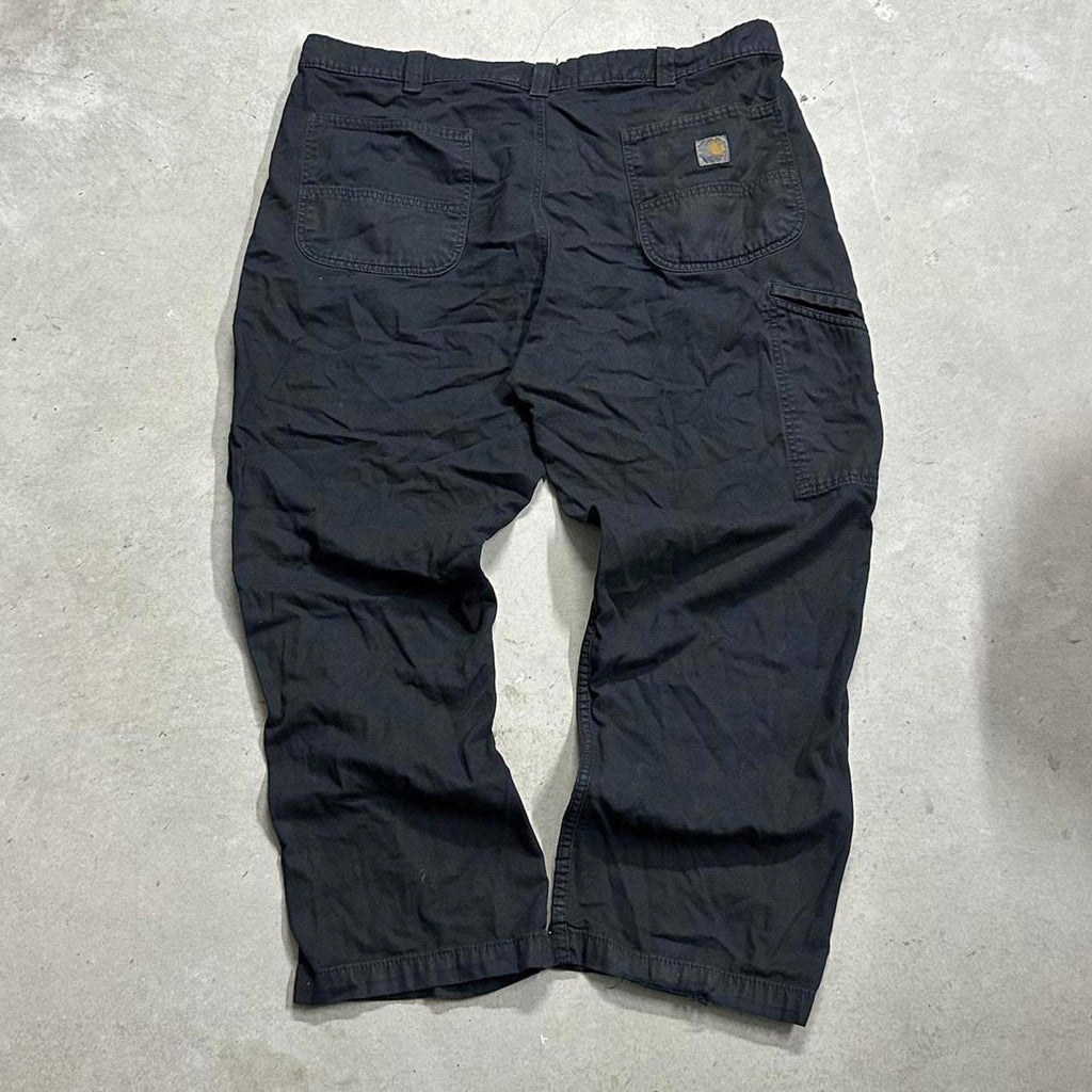 Distressed Black Carhartt Work Pants