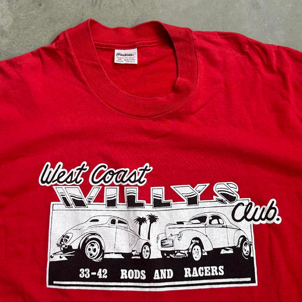 Sick West Coast Willys Club Vintage Single Stitch GraphicTee