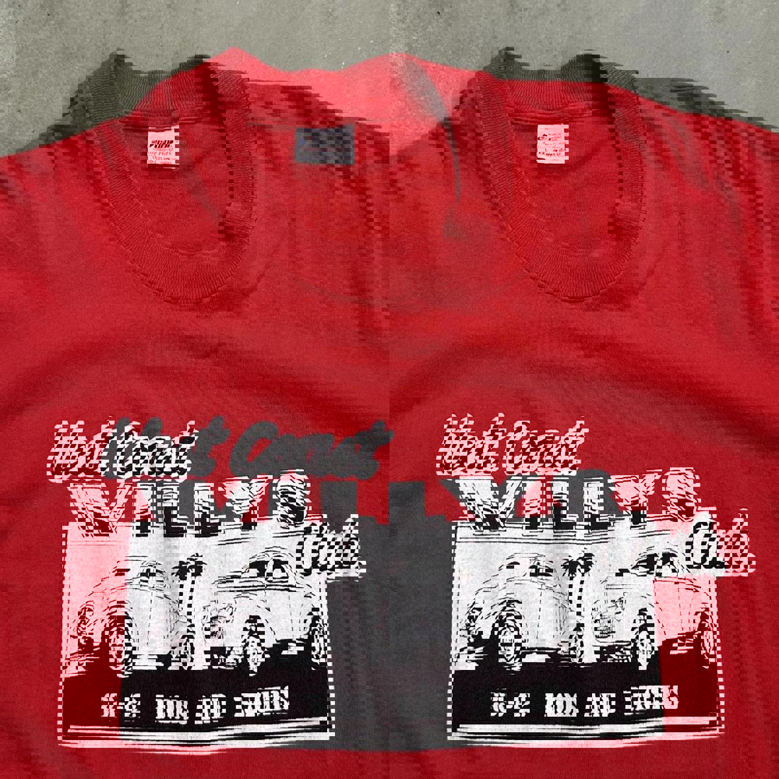 Sick West Coast Willys Club Vintage Single Stitch GraphicTee