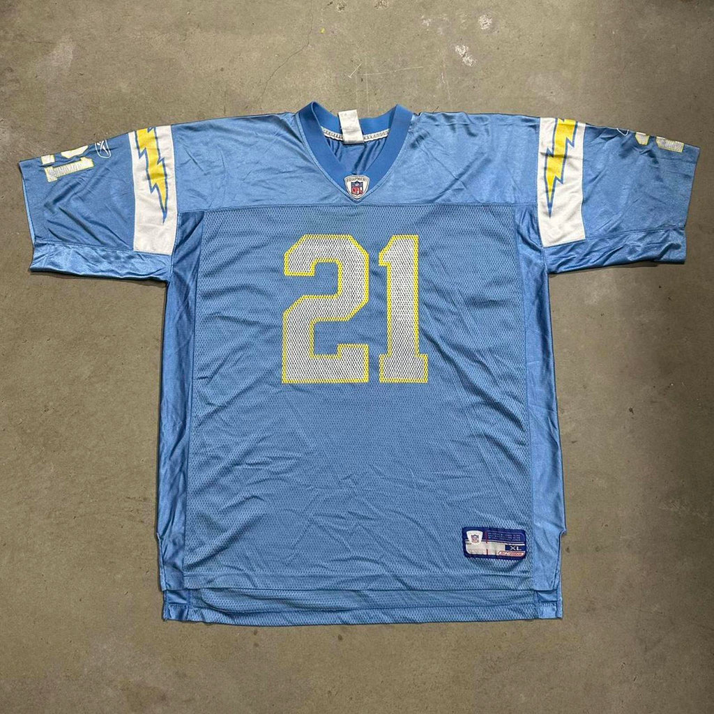 Vintage BabyBlue Reebok San Diego Chargers NFL #21 Tomlinson Jersey