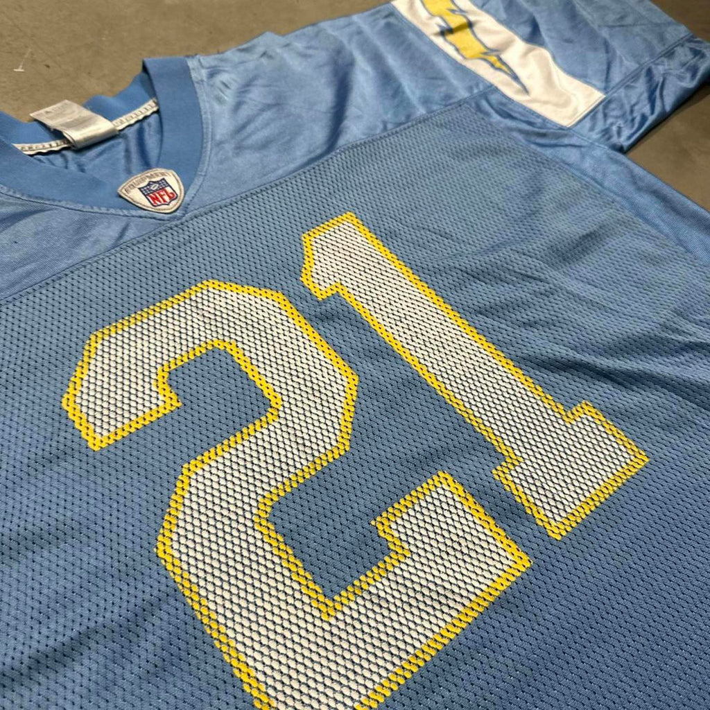 Vintage BabyBlue Reebok San Diego Chargers NFL #21 Tomlinson Jersey