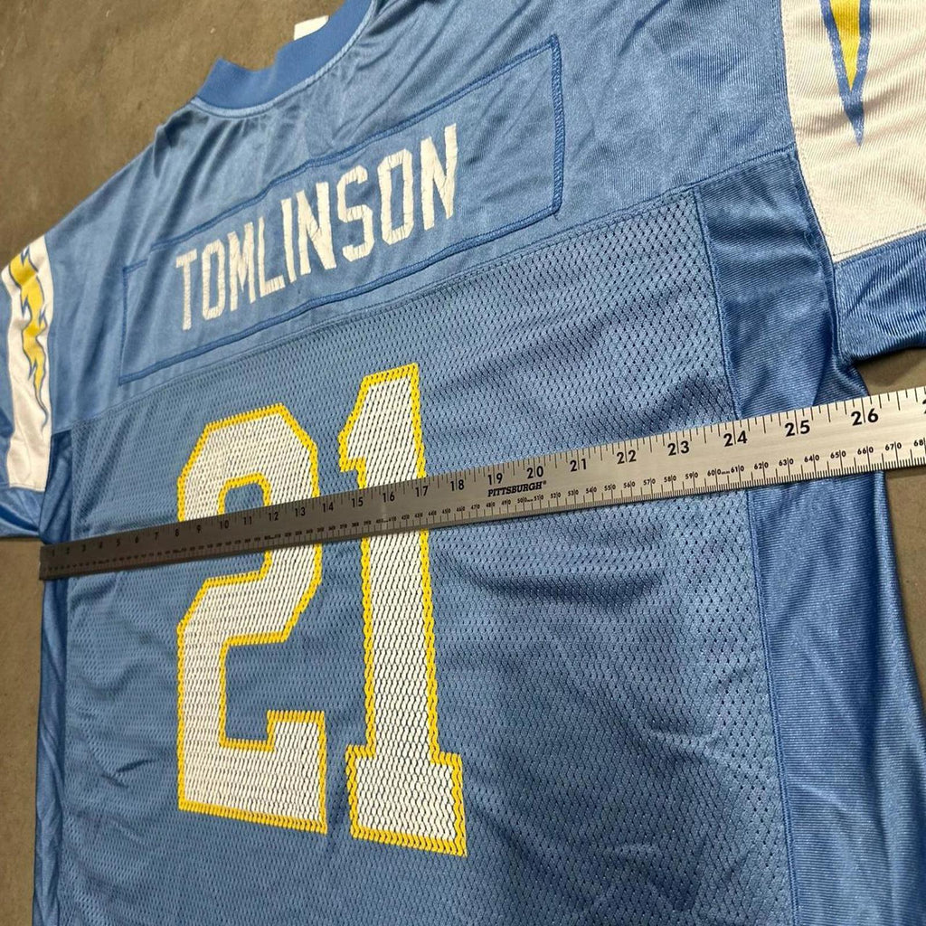 Vintage BabyBlue Reebok San Diego Chargers NFL #21 Tomlinson Jersey