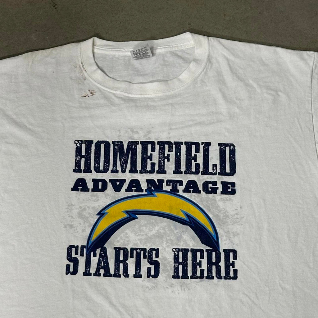 Vintage San Diego Chargers Homefield White Graphic Tee