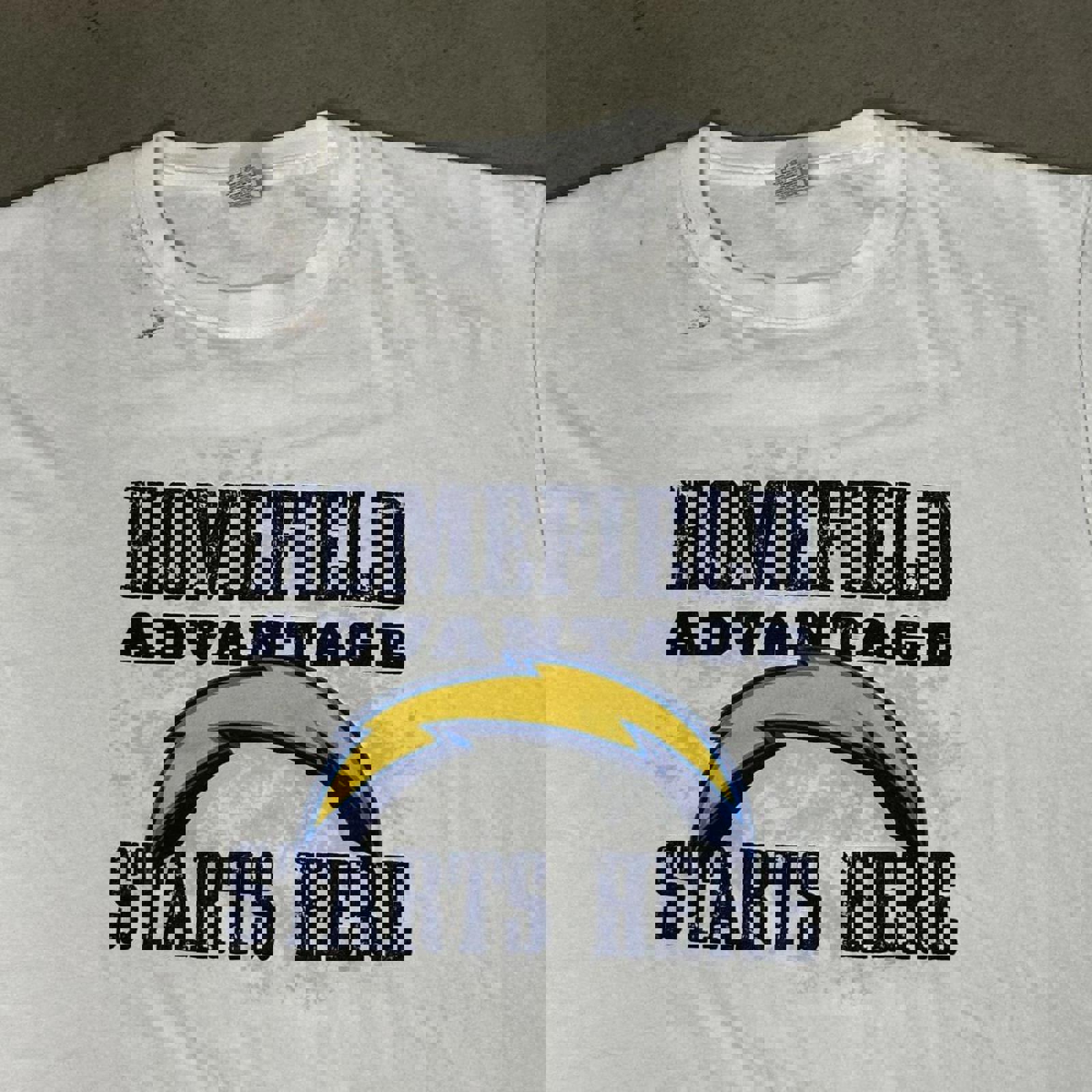 Vintage San Diego Chargers Homefield White Graphic Tee