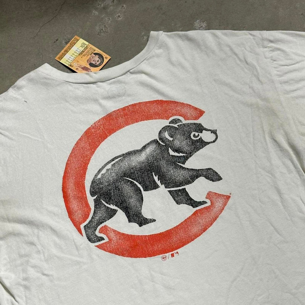 Cubs Retro Faded Graphic Logo Tee