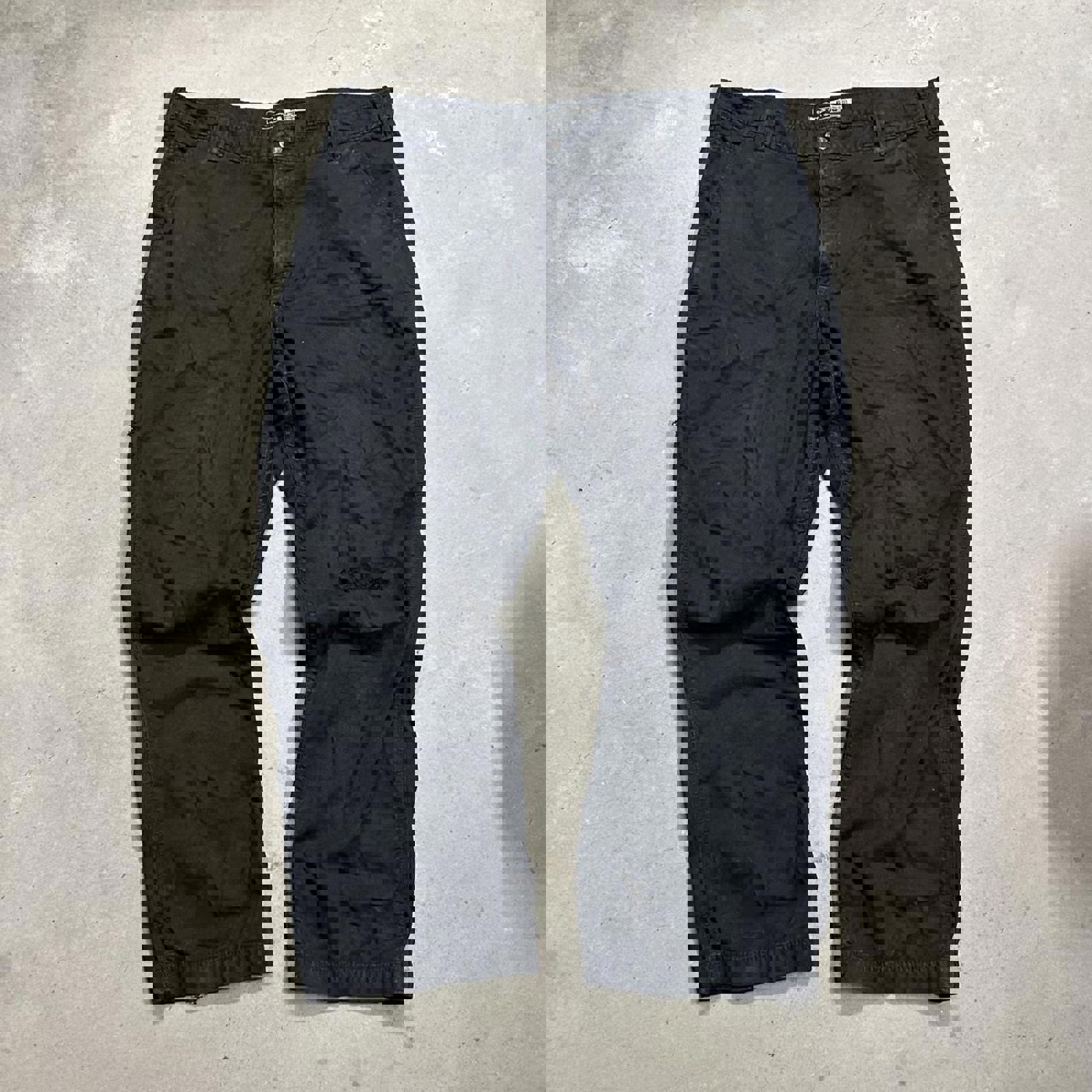 Distressed Black Carhartt Work Pants