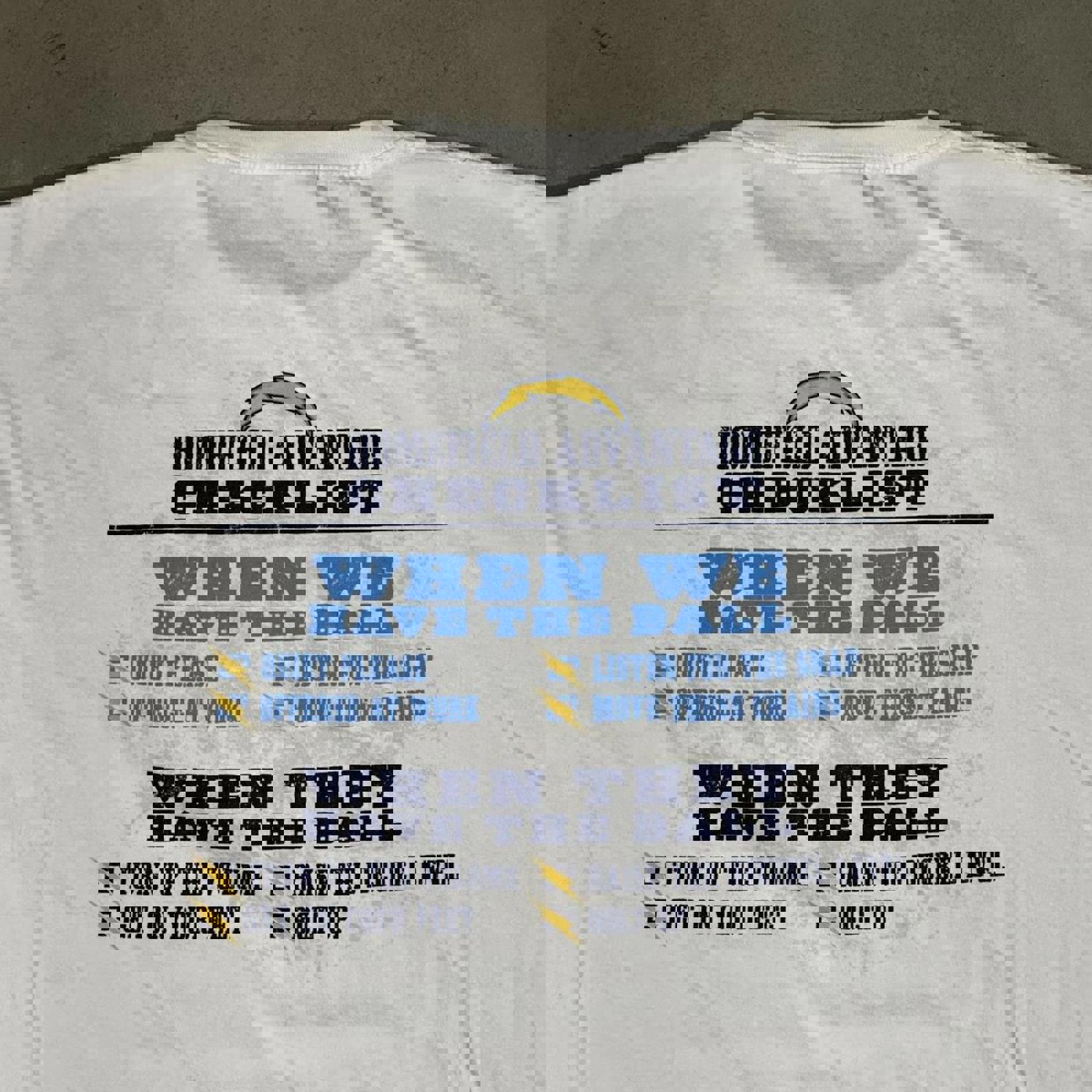 Vintage San Diego Chargers Homefield White Graphic Tee
