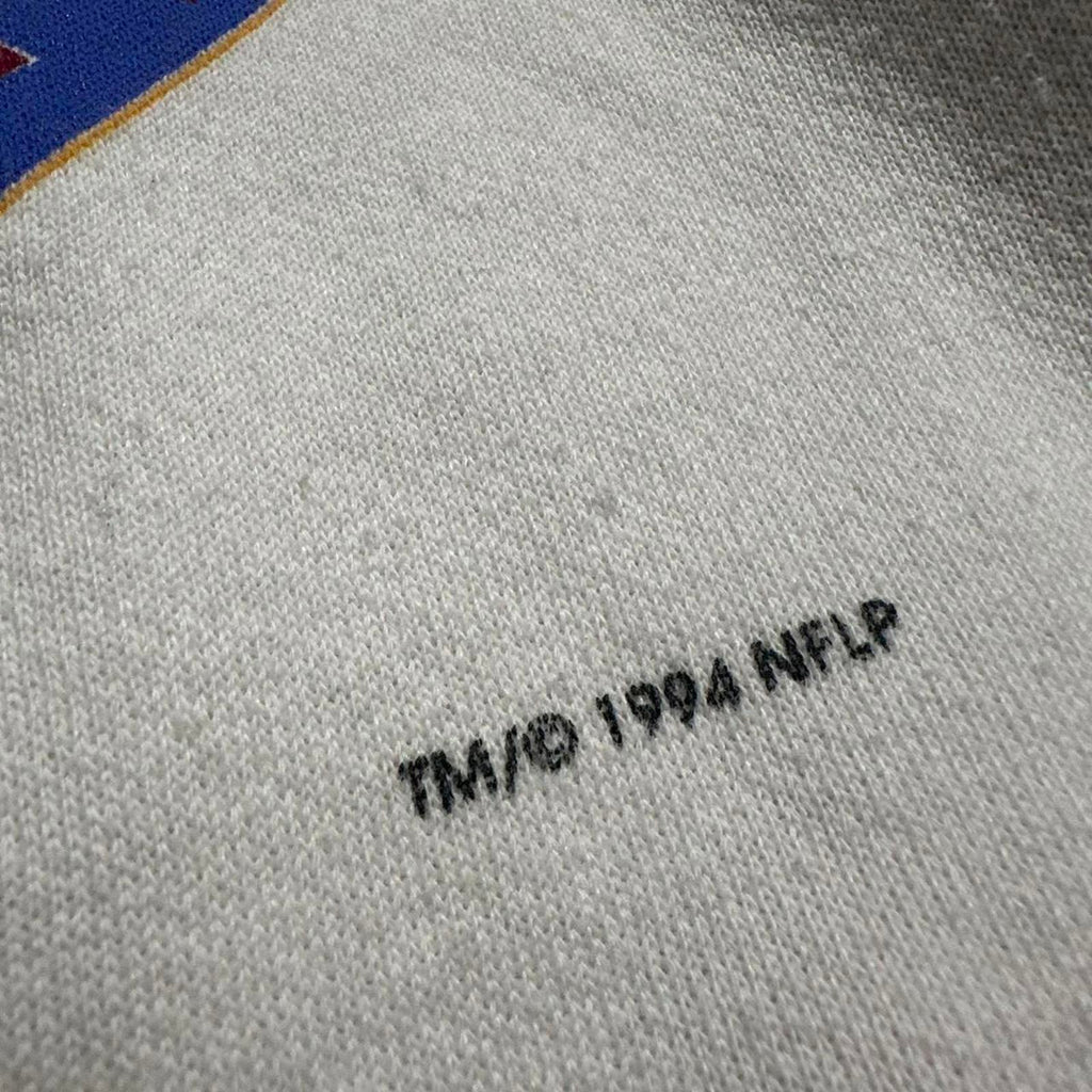 1995 Super Bowl XXXI Raglan Stitch Tultex Trench Graphic Crewneck Sweatshirt