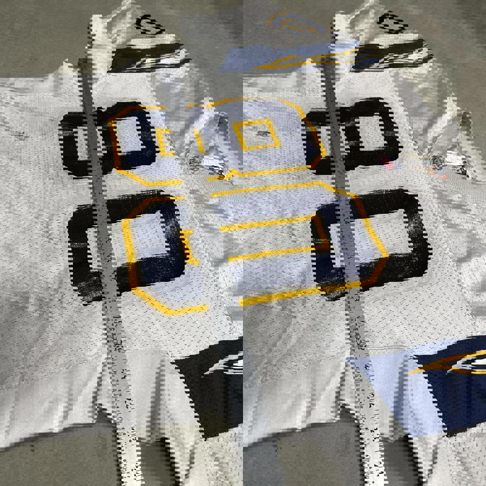 Vintage Ripon 2000’s Distressed San Diego Chargers Game Fit, P.Zepeda #80 Jersey