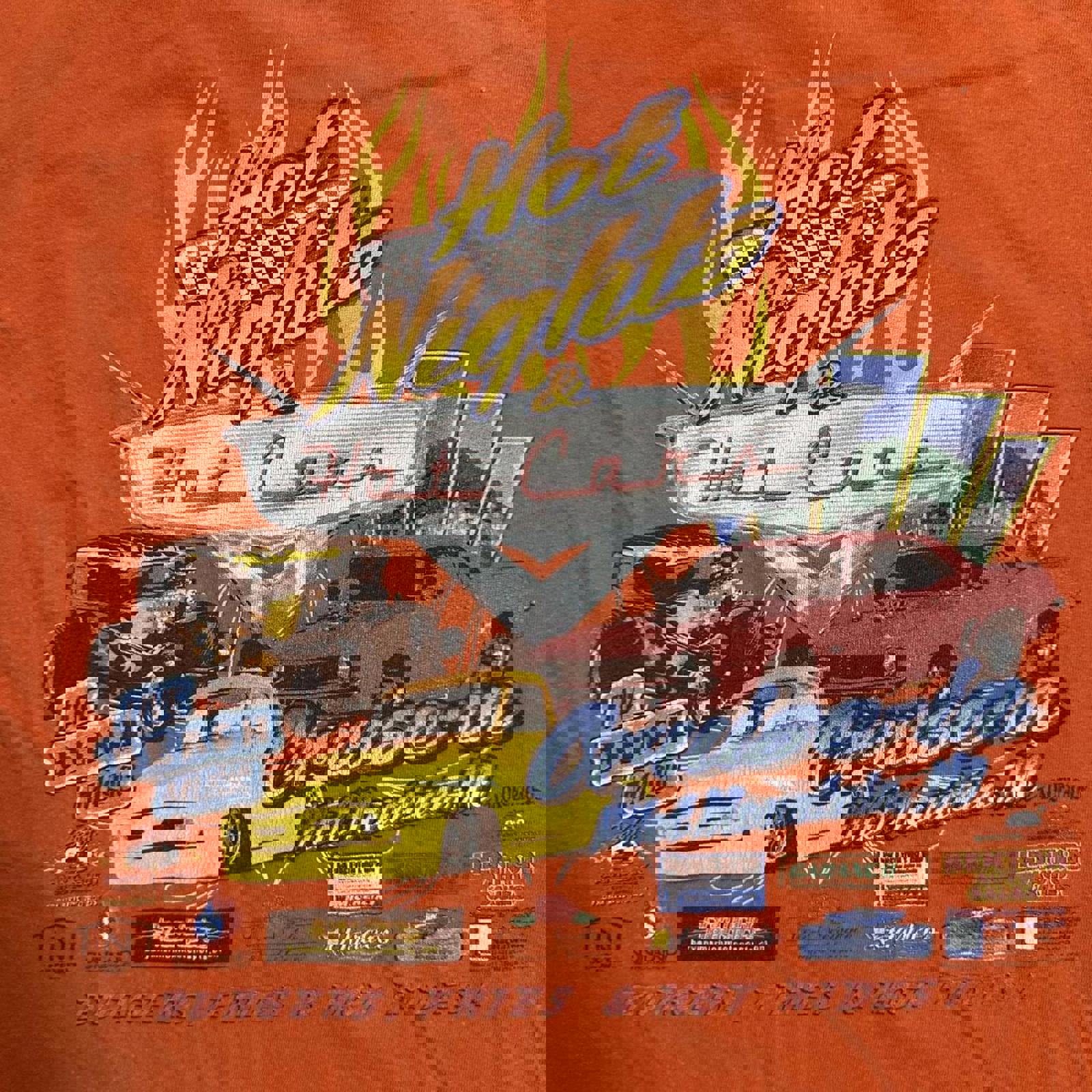 Sick Vintage “HOT CARS” Hot Rod Cruise-In Graphic Tee