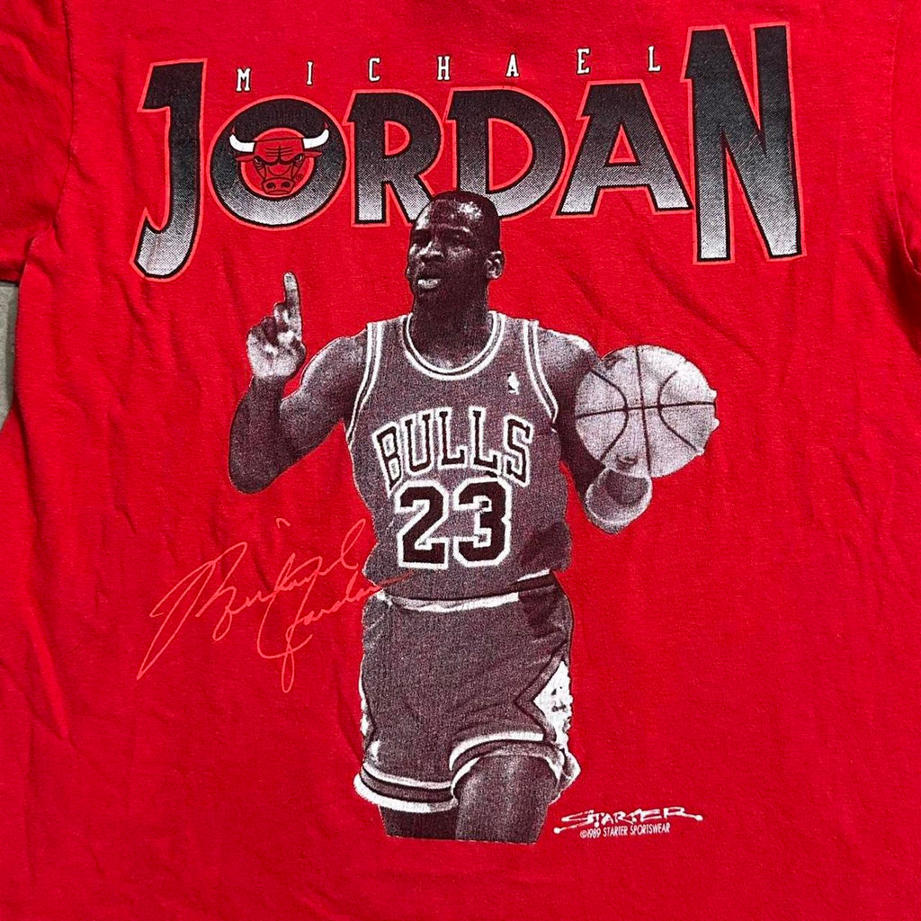1989 Vintage Micheal Jordan HOT Starter Bulls Graphic Tee