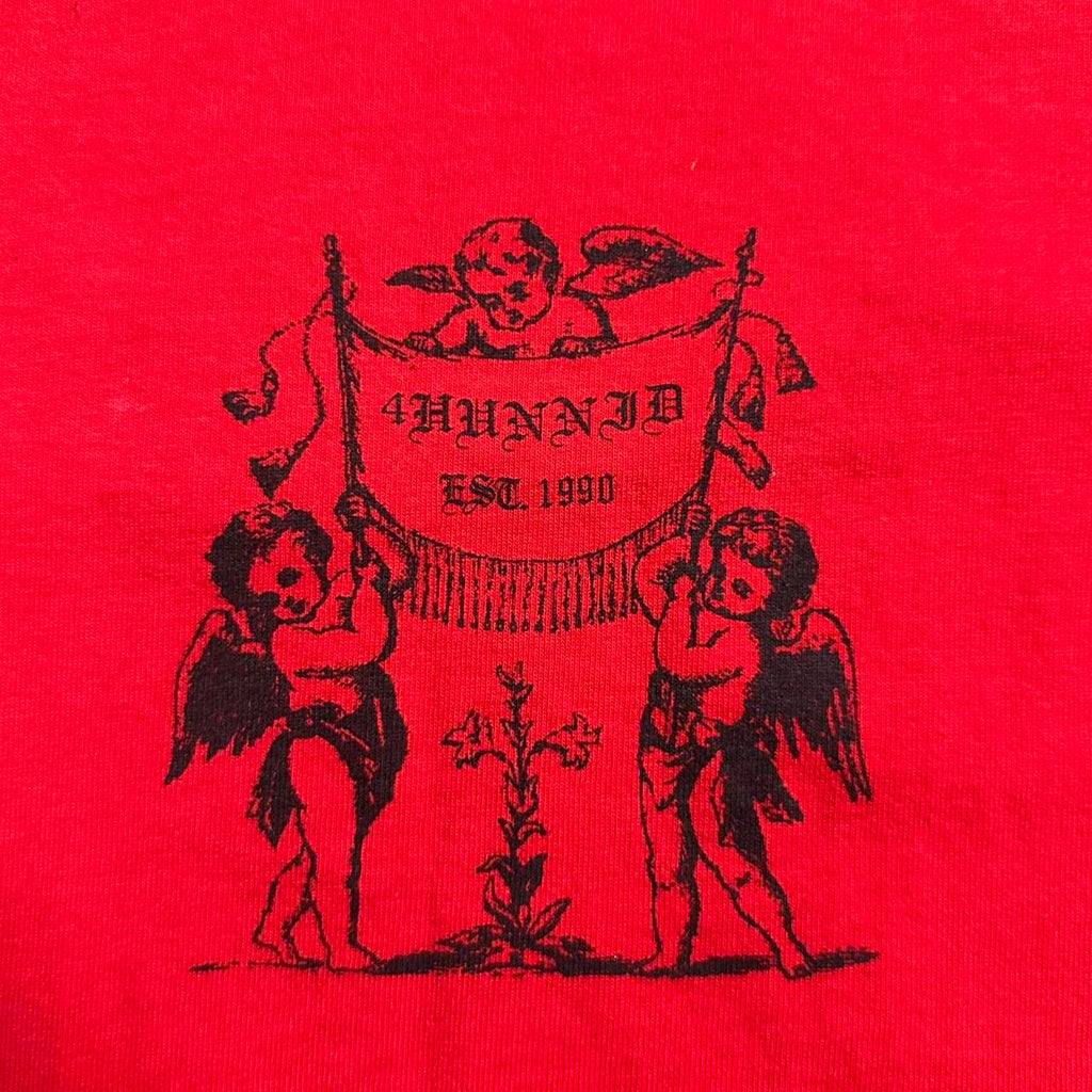 YG 4Hunnid Old English Angel Graphic Tee
