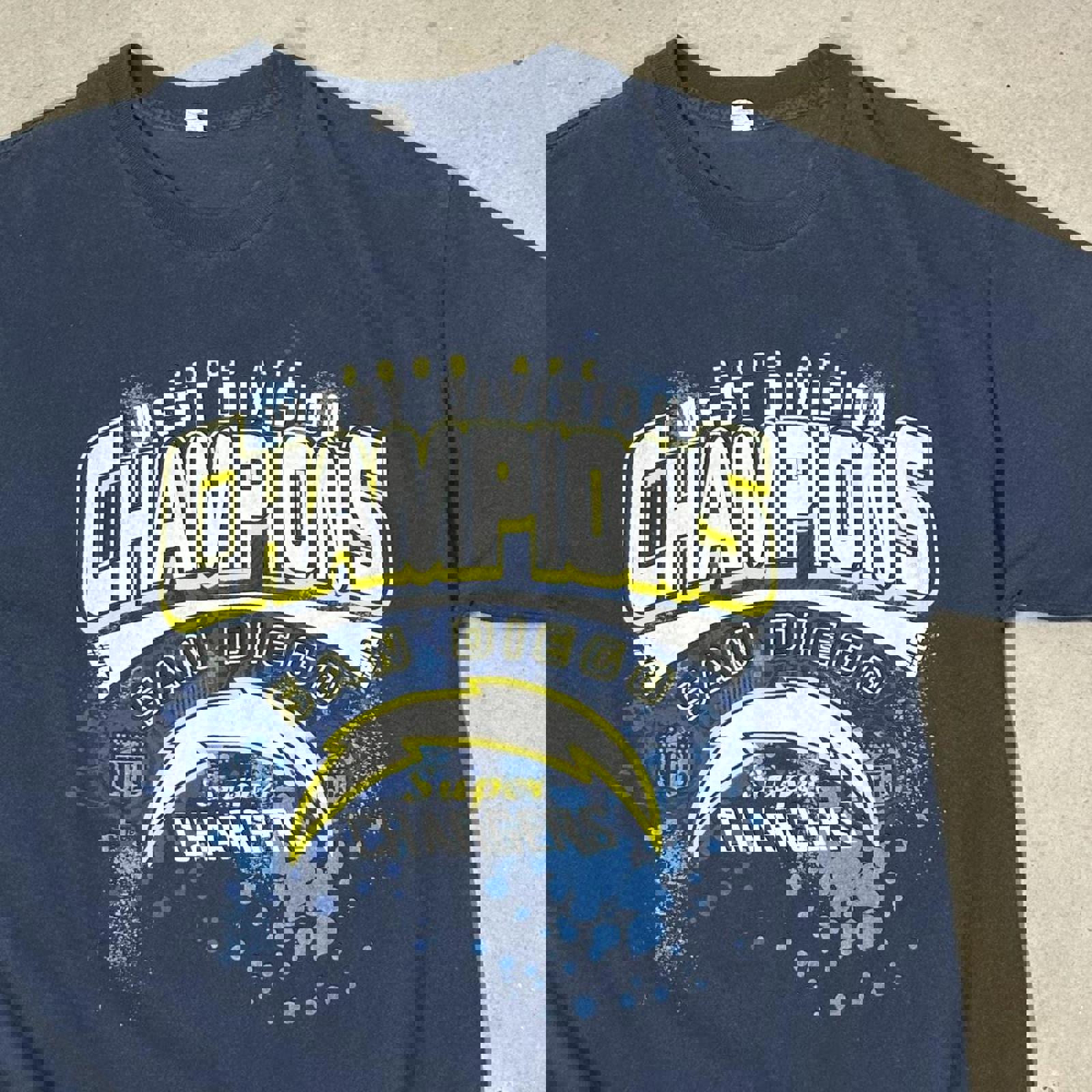 2009 SD Chargers Division Champs Vintage Graphic Tee