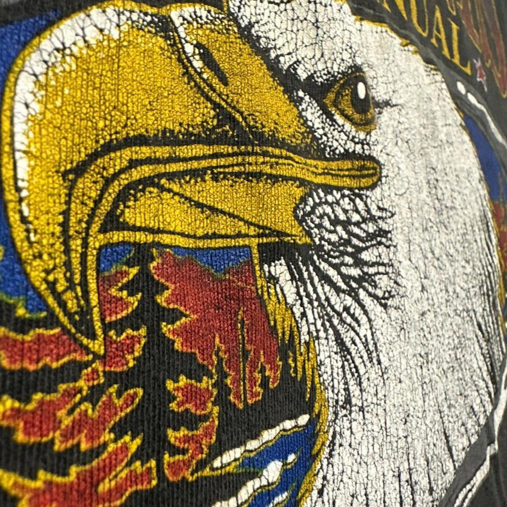 Vintage 1999’ 59th Annual Sturgis Bike Rally Hanes Single Stitch Graphic Faded Boxy Tee