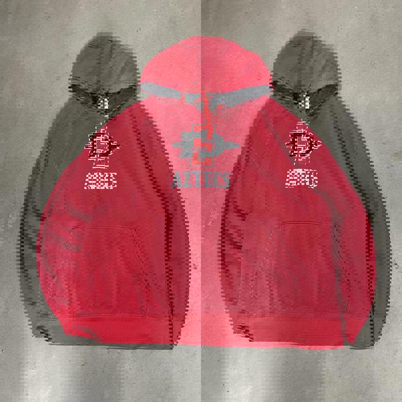 Vintage SDSU AZTECS LOGO Oversized Champion Hoodie