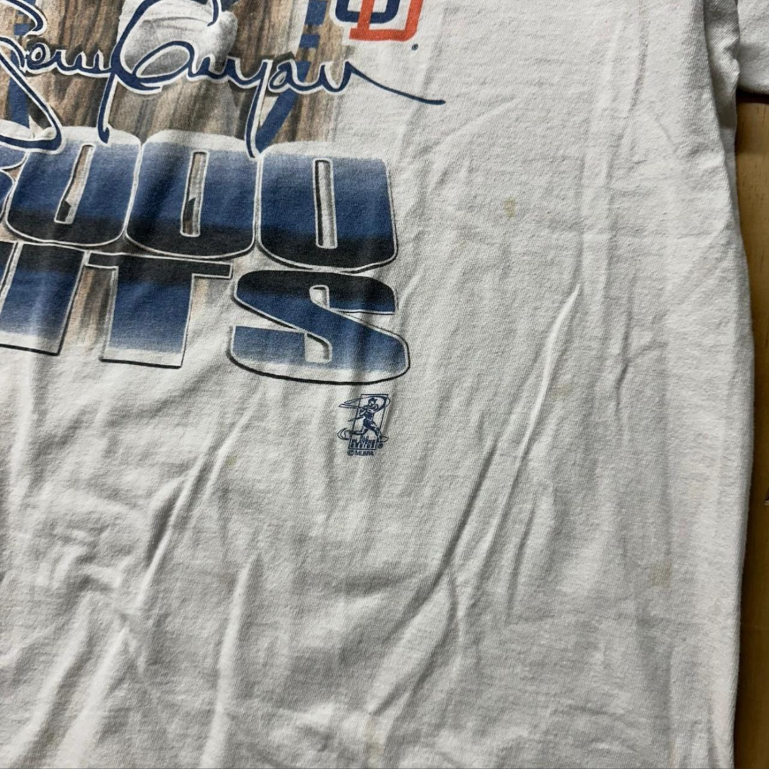 Rare 90’s Tony Gwynn 3000 Hits White Delta ProWeight Graphic Tee