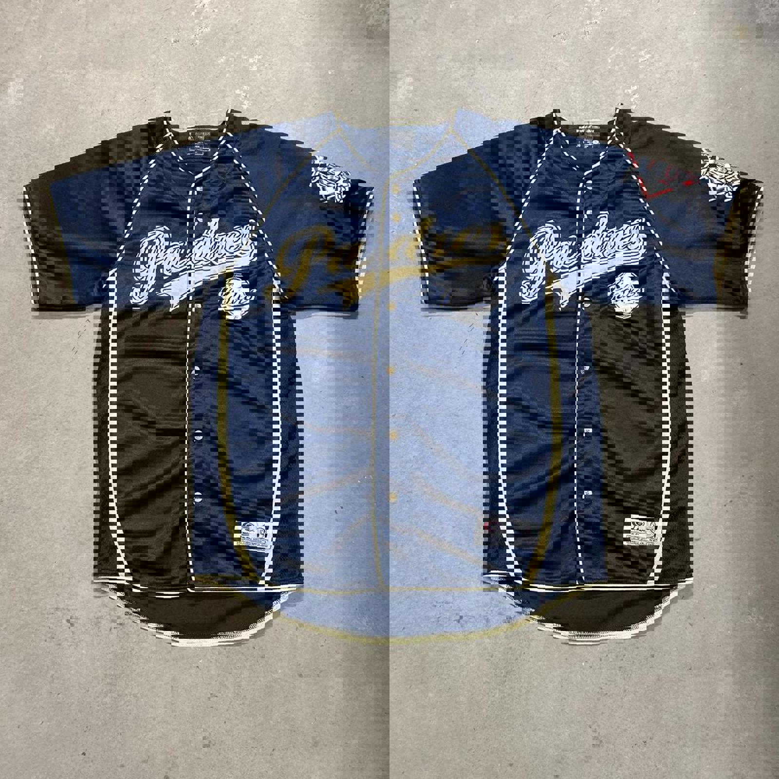 Vintage 2000’s Heavyweight TRUFAN San Diego Padres NavyBlue/Gold Jersey