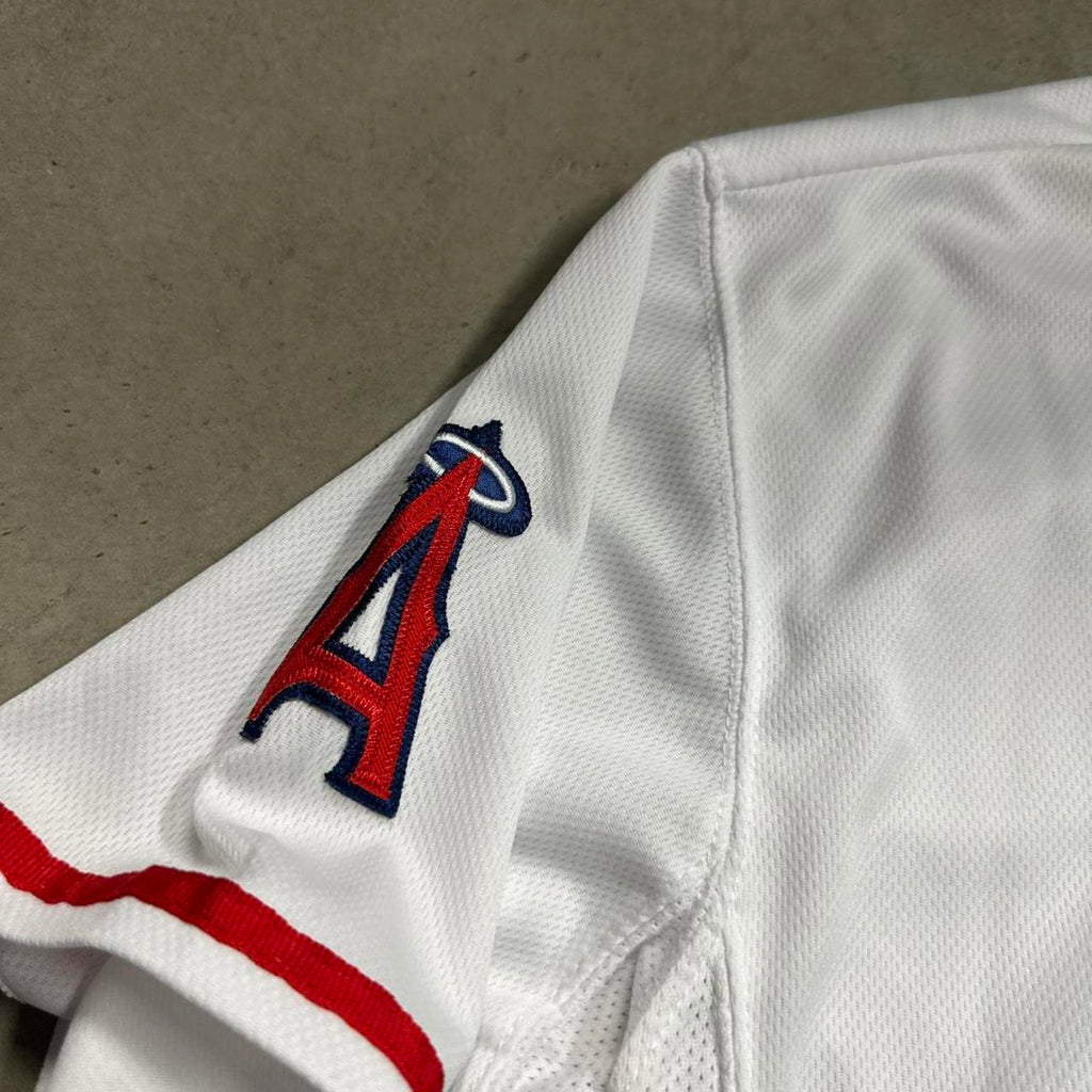 Vintage LA Angels Mike Trout #27 CoolBase Authentic Jersey