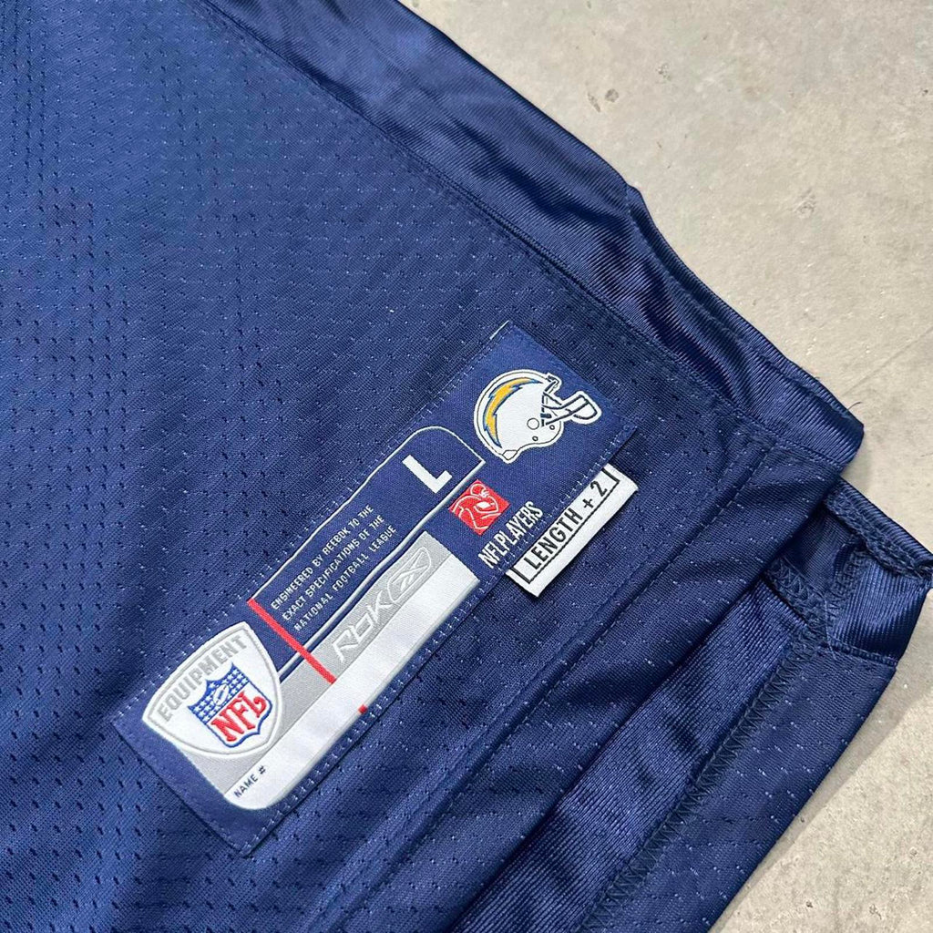 VTG NFL Merriman Chargers #56 Navy Blue REEBOK Jersey