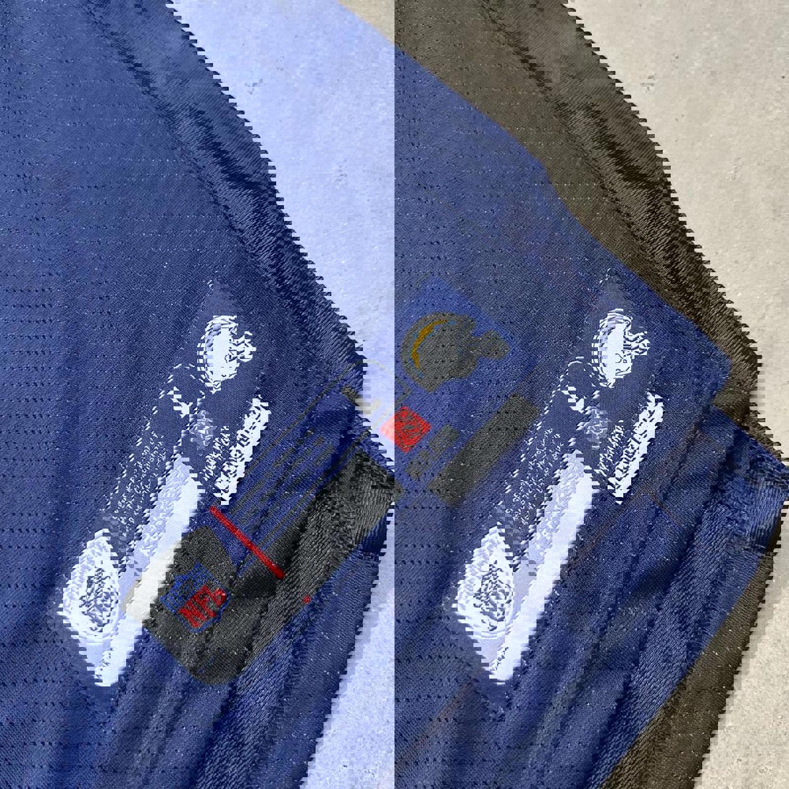 VTG NFL Merriman Chargers #56 Navy Blue REEBOK Jersey