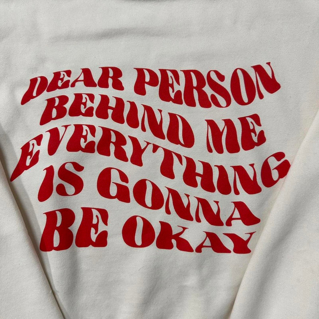 Y2K Edikted “Dear Person Behind Me" comfy Quality Hoodie