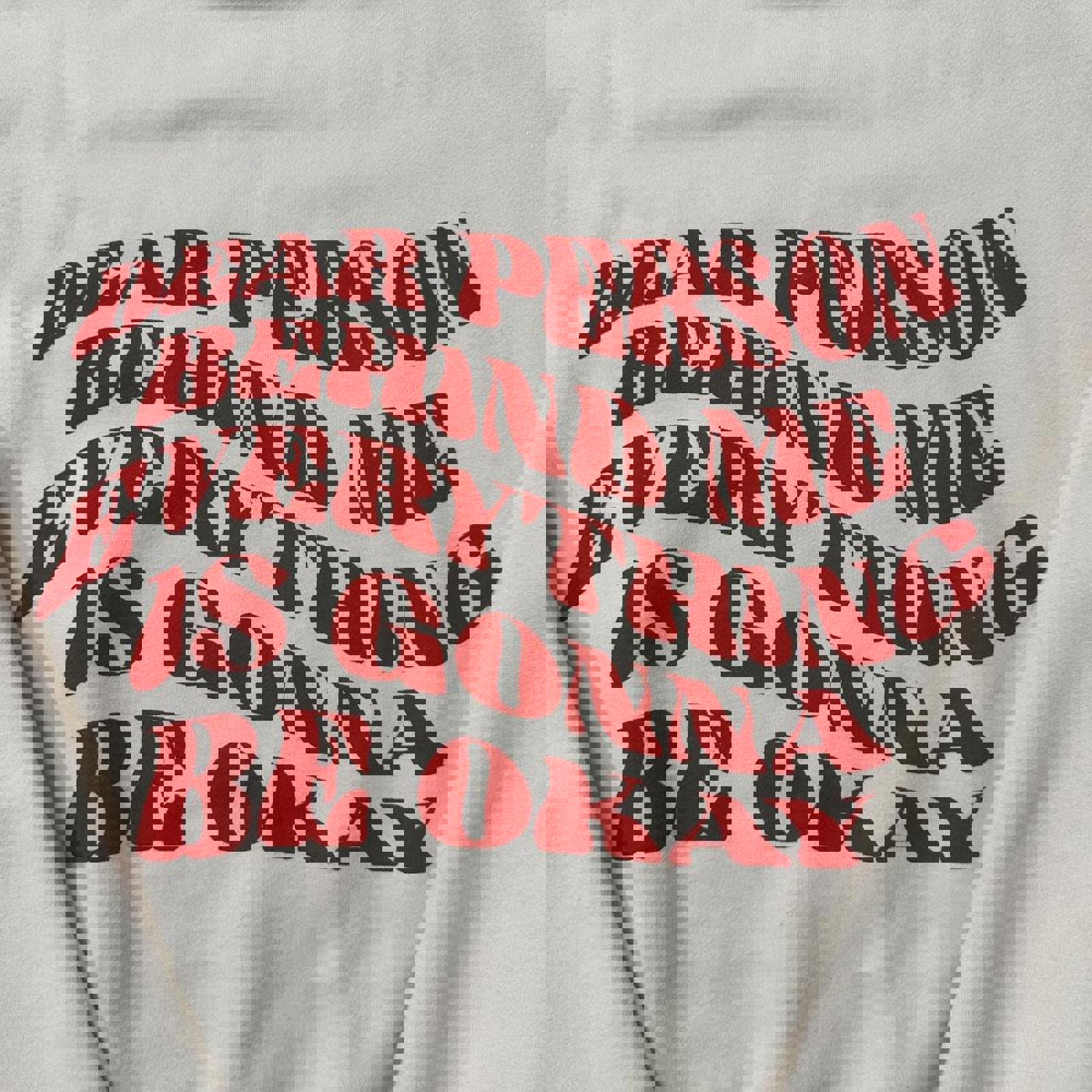 Y2K Edikted “Dear Person Behind Me" comfy Quality Hoodie
