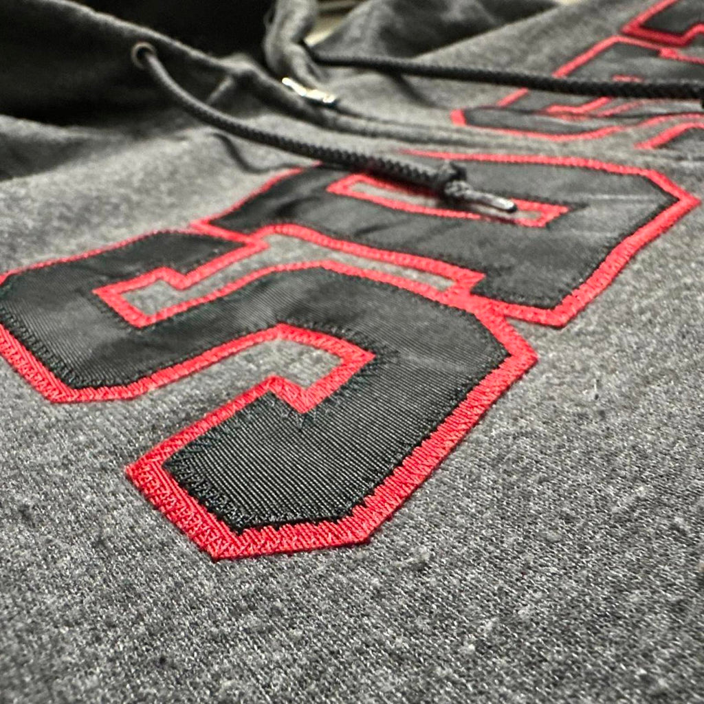 Dark Grey Vintage SDSU Embroidered Champion Zipup Hoodie