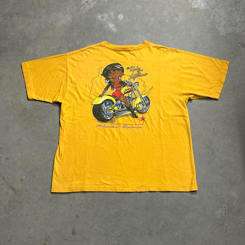 SICK Vintage Betty Boop Milwaukee Wisconsin Graphic Tee
