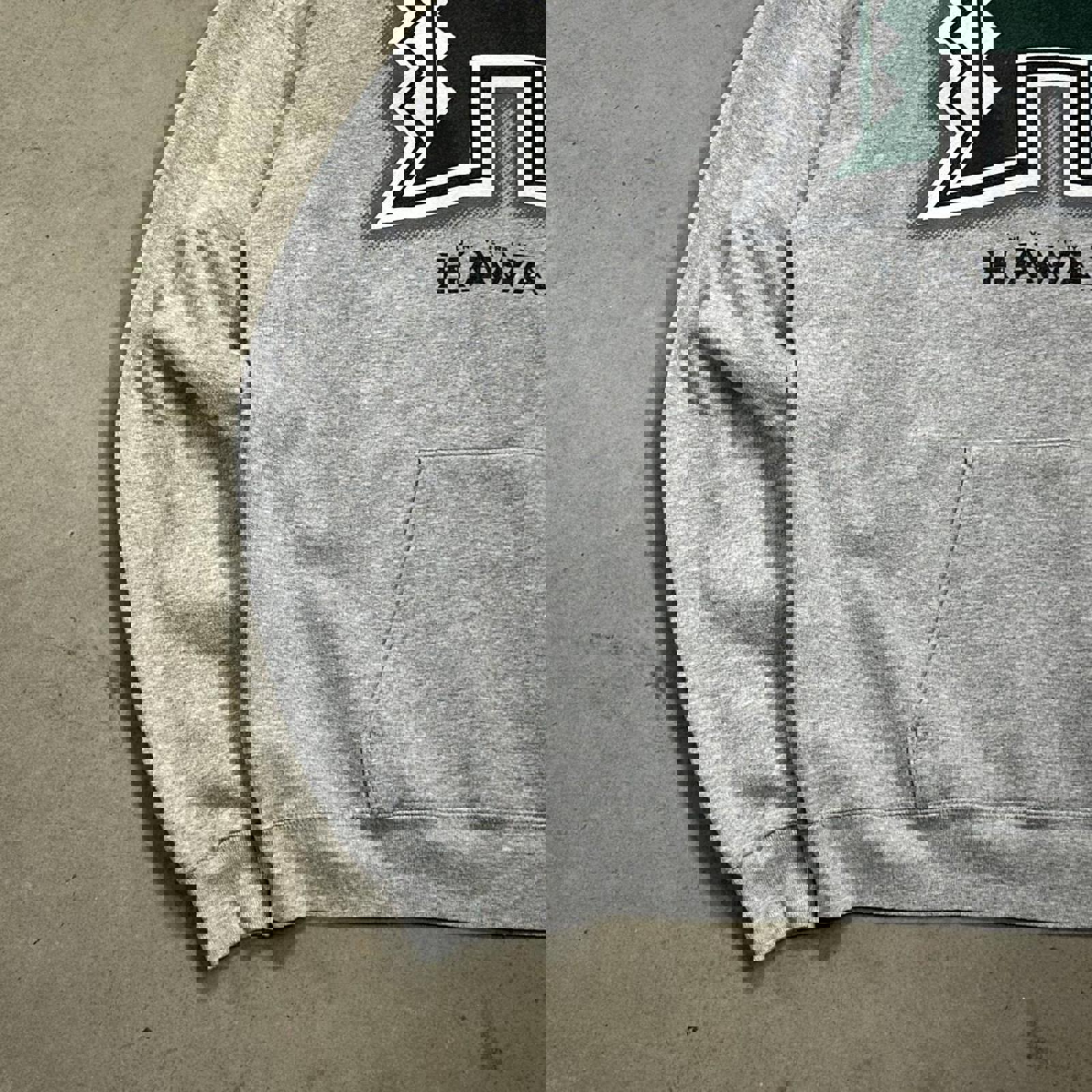 Vintage University of Hawaii Grey Logo Hoodie