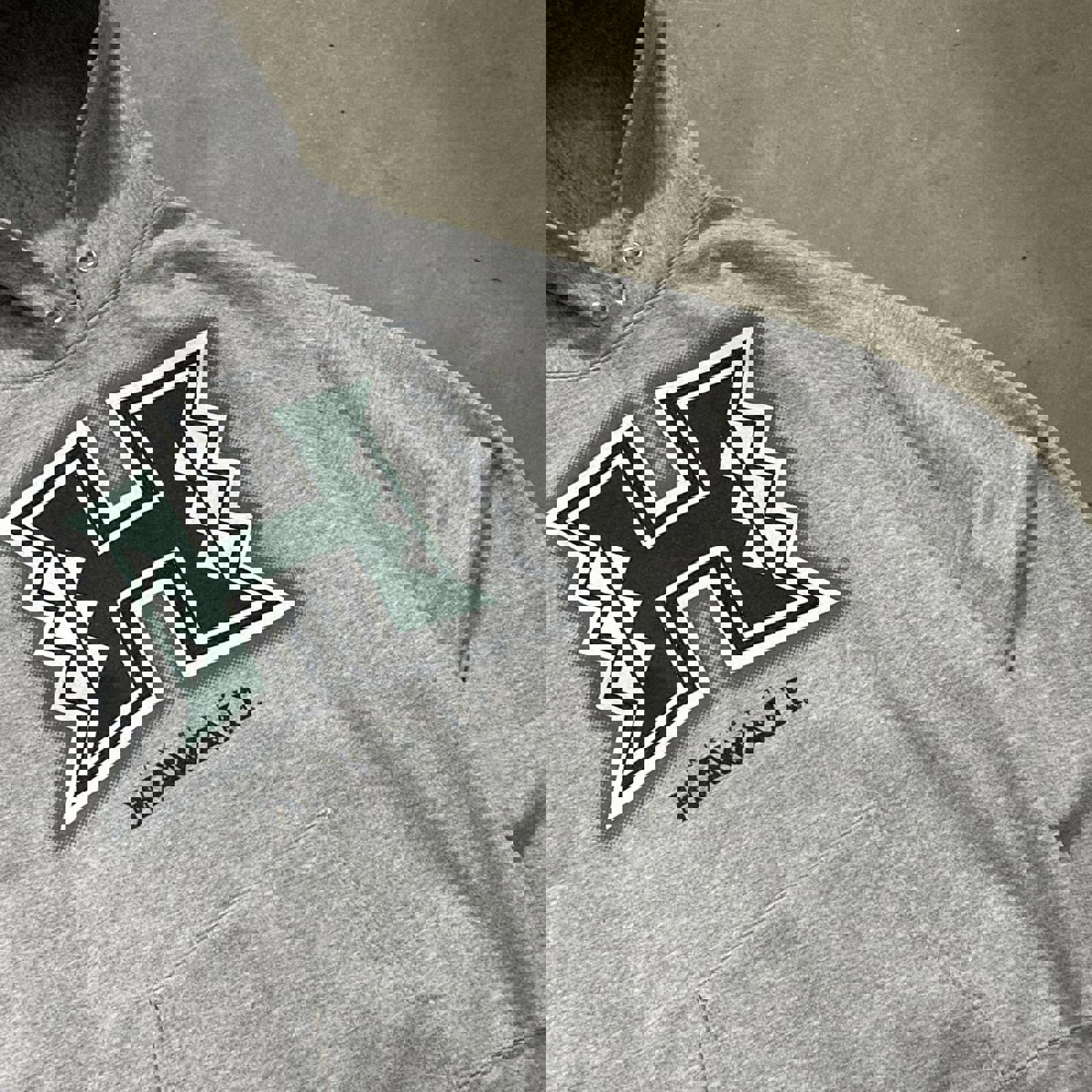 Vintage University of Hawaii Grey Logo Hoodie