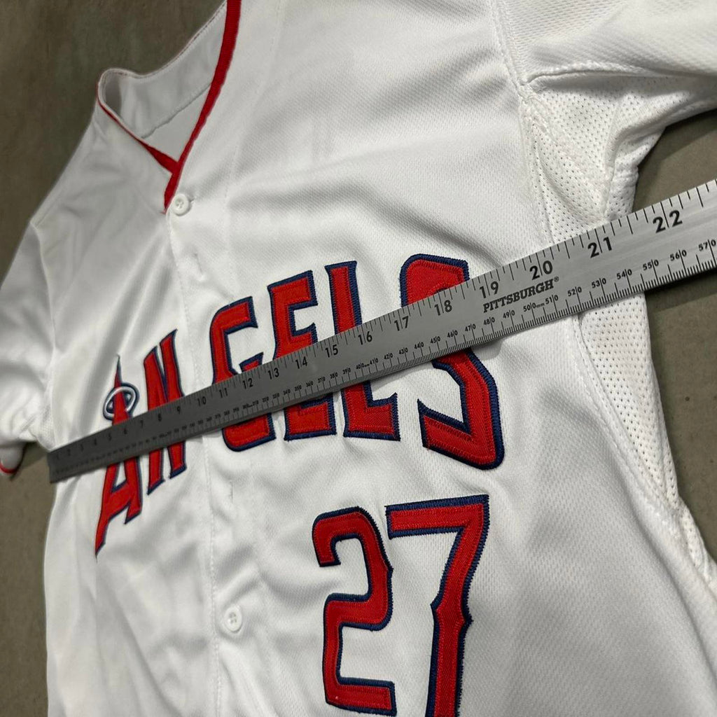 Vintage LA Angels Mike Trout #27 CoolBase Authentic Jersey