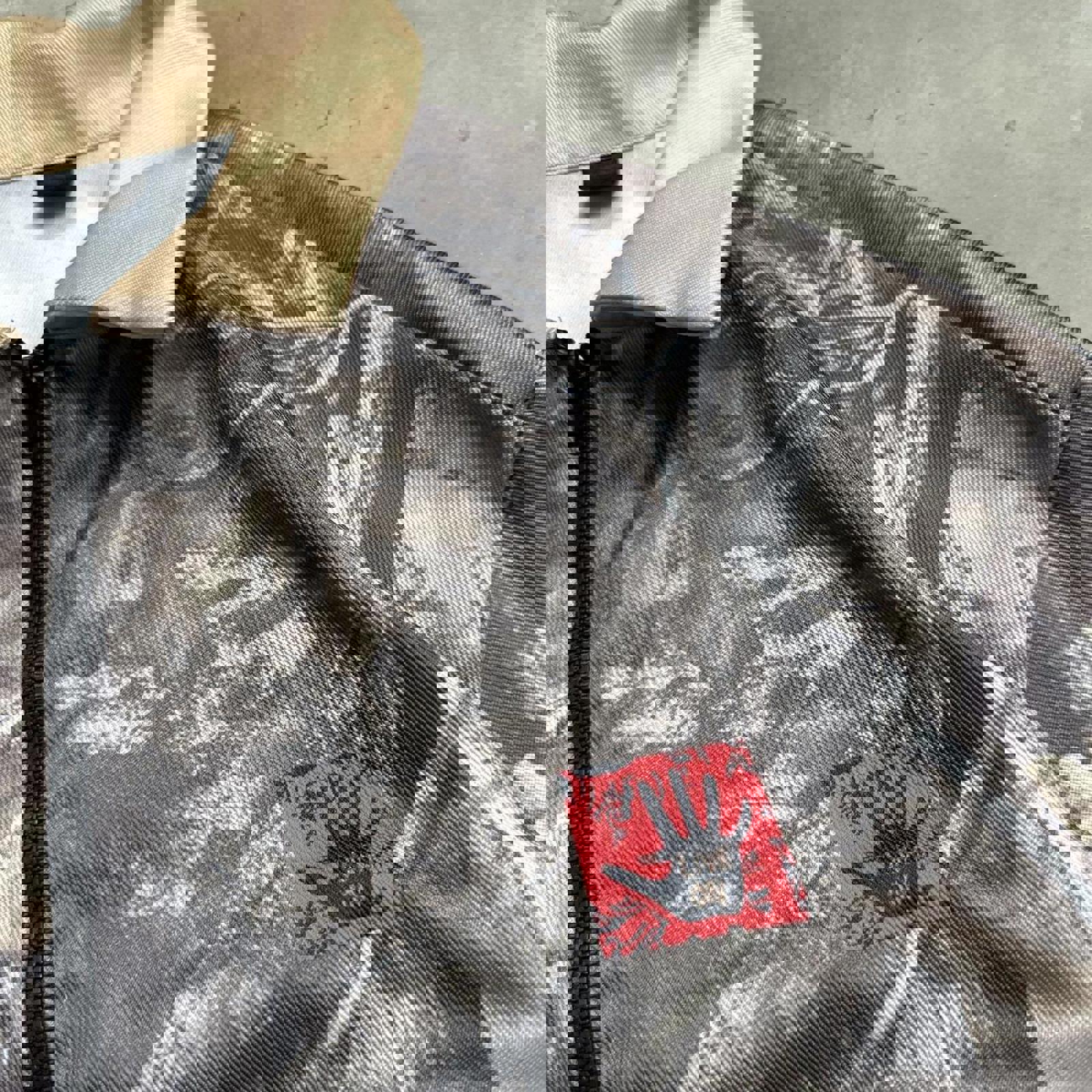Real-Tree Like, Camo Jacket With Embroidered “Live On” Patch