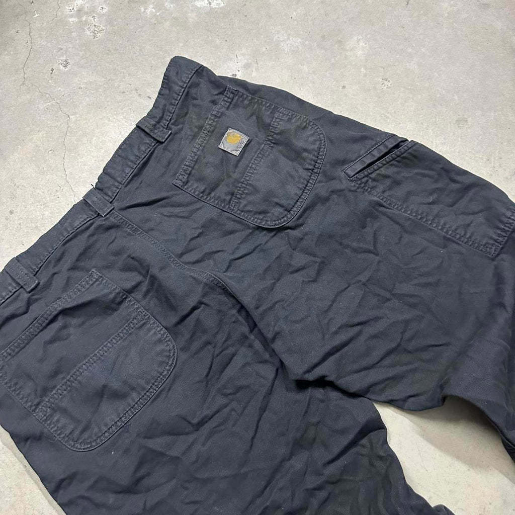 Distressed Black Carhartt Work Pants