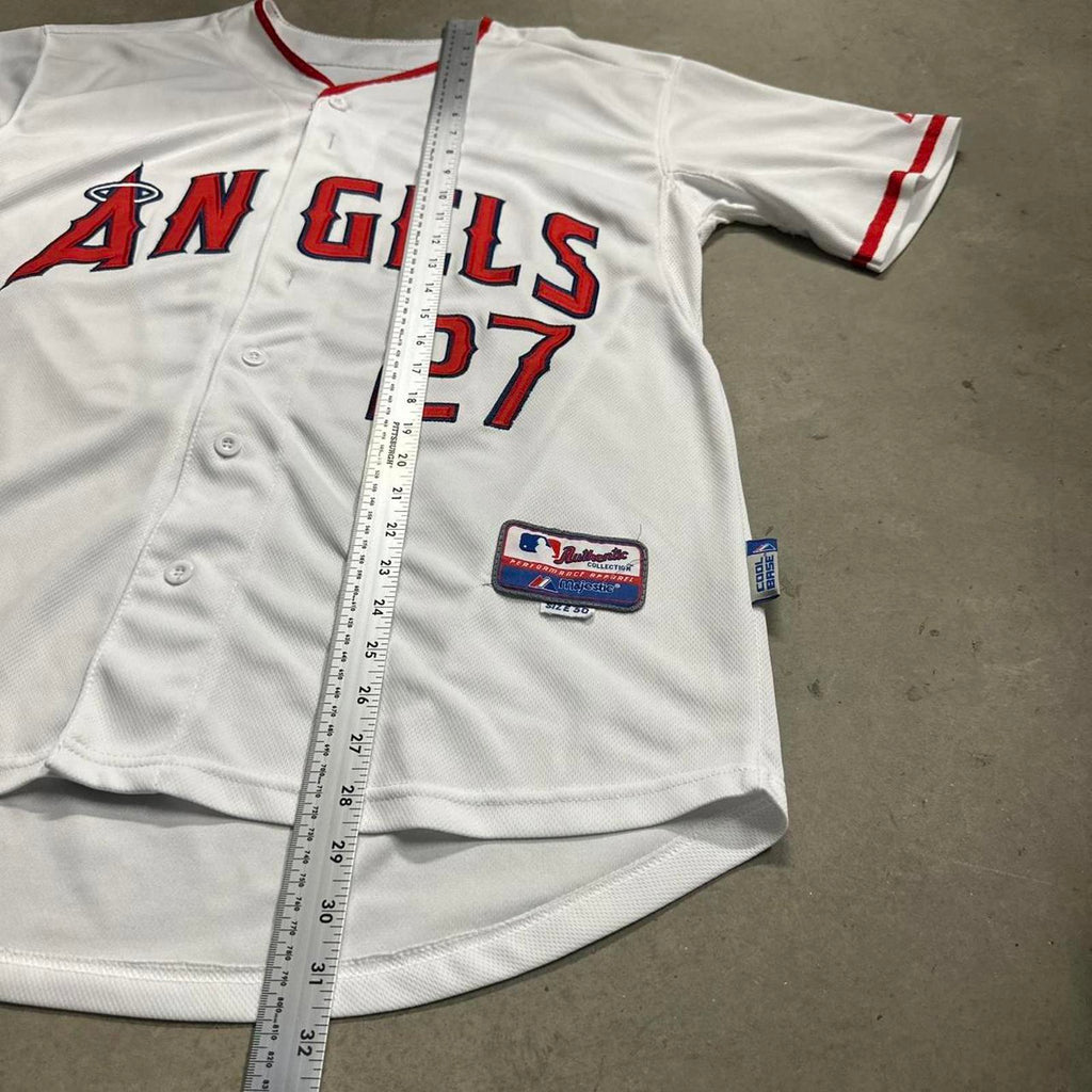 Vintage LA Angels Mike Trout #27 CoolBase Authentic Jersey