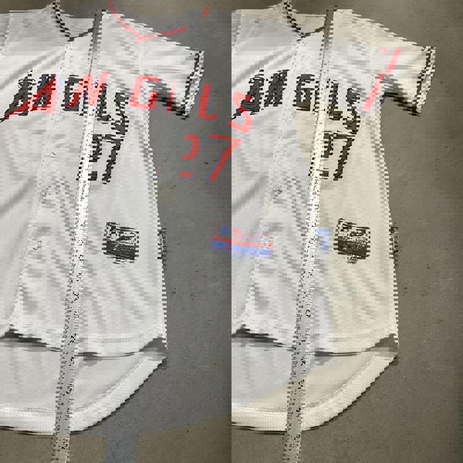 Vintage LA Angels Mike Trout #27 CoolBase Authentic Jersey