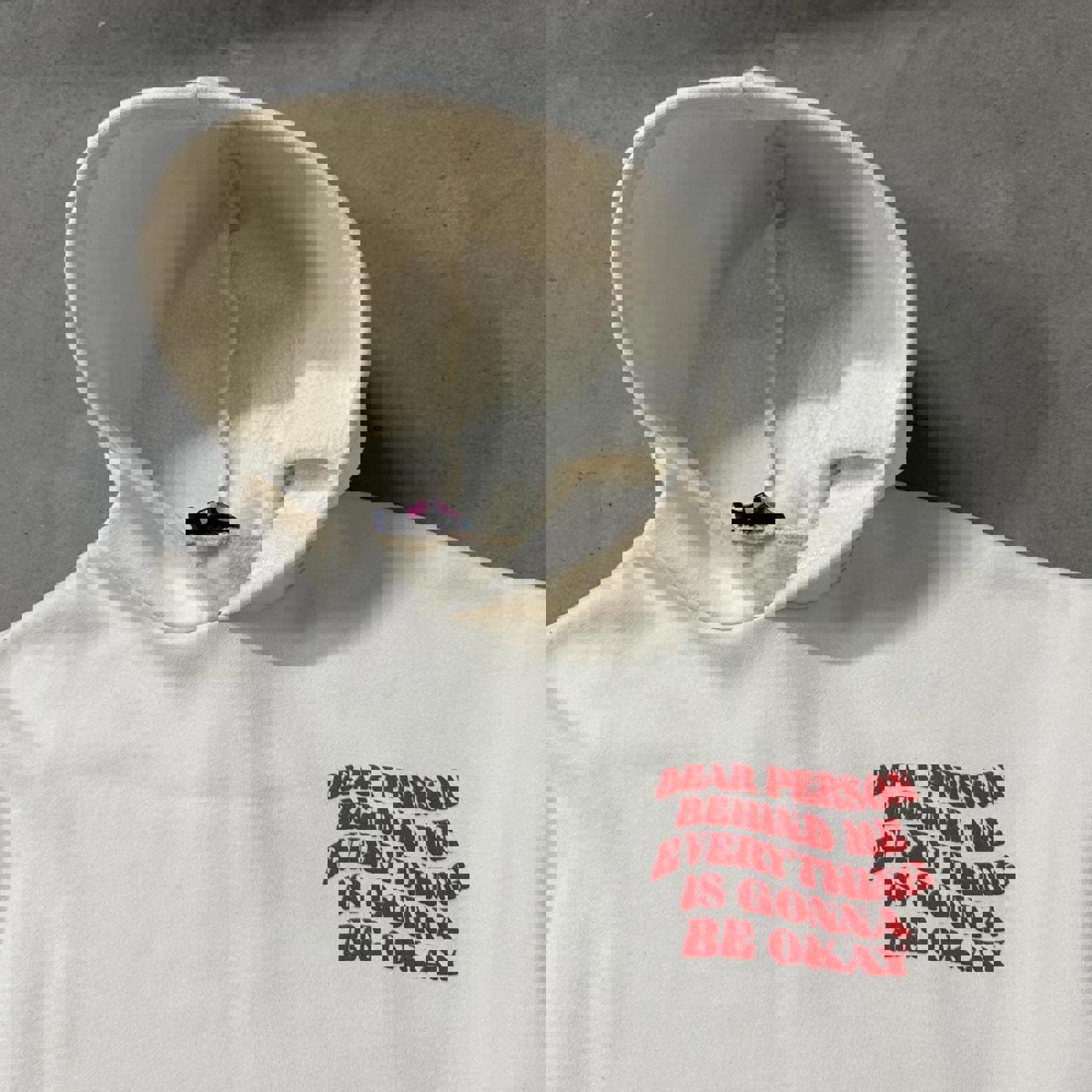 Y2K Edikted “Dear Person Behind Me" comfy Quality Hoodie