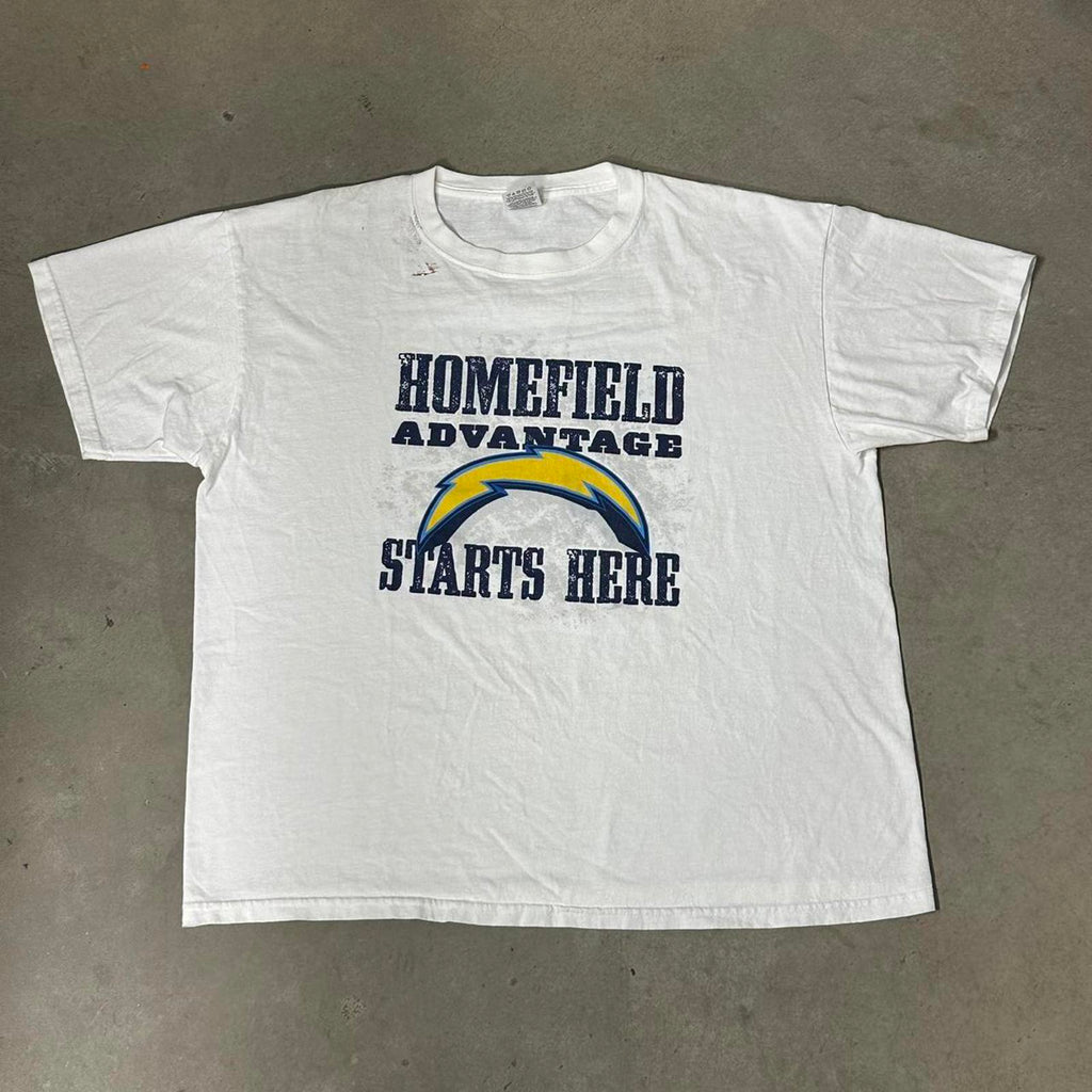 Vintage San Diego Chargers Homefield White Graphic Tee