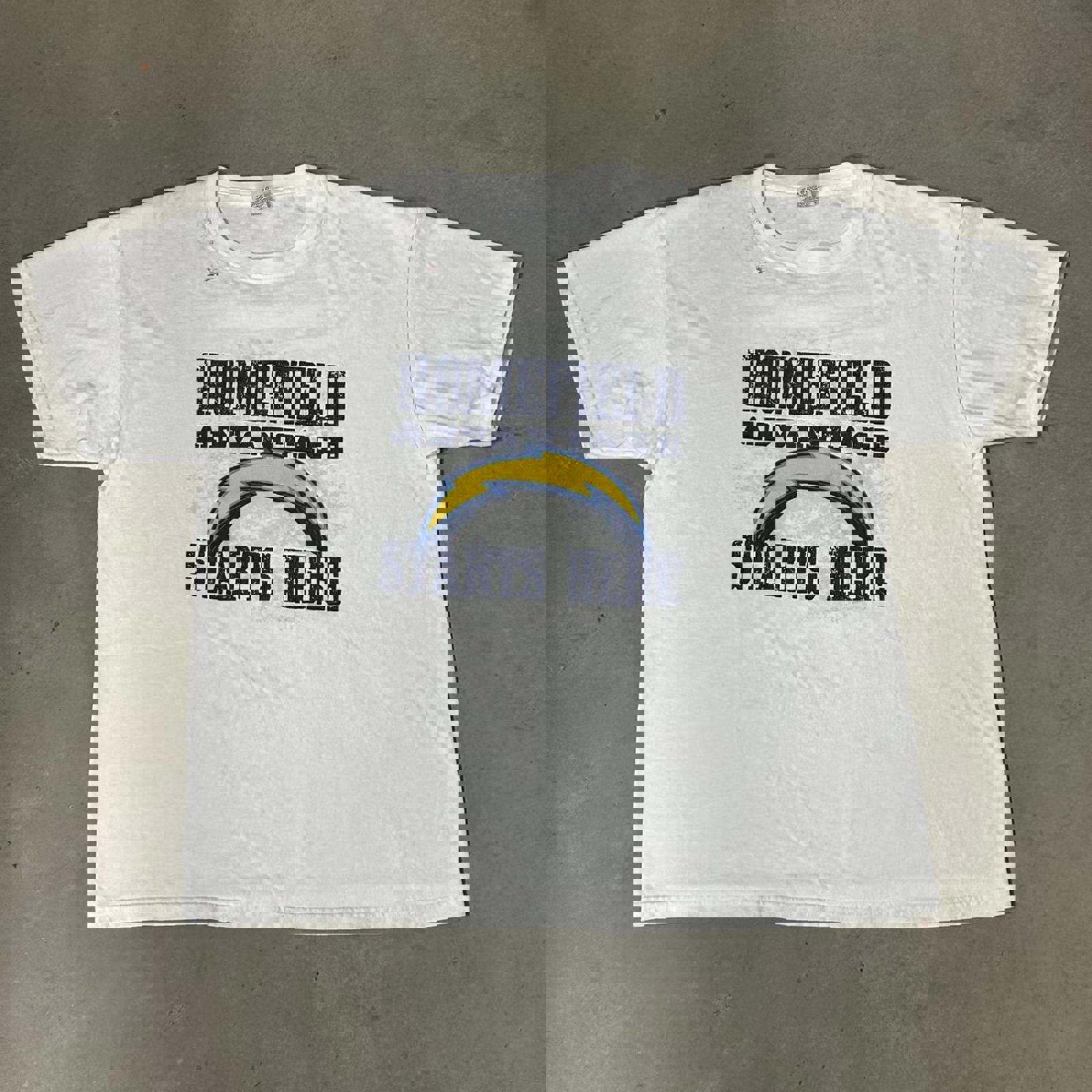 Vintage San Diego Chargers Homefield White Graphic Tee