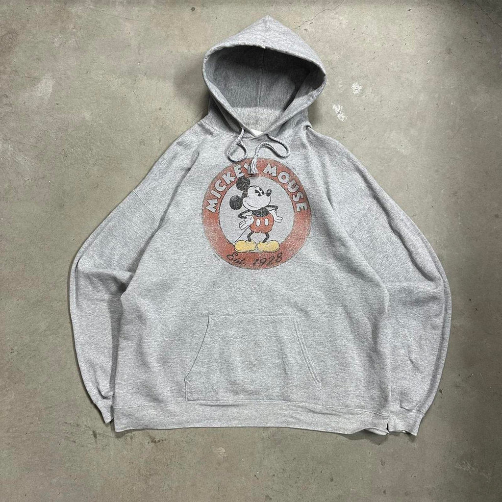 Vintage Grey Mickey Hoodie