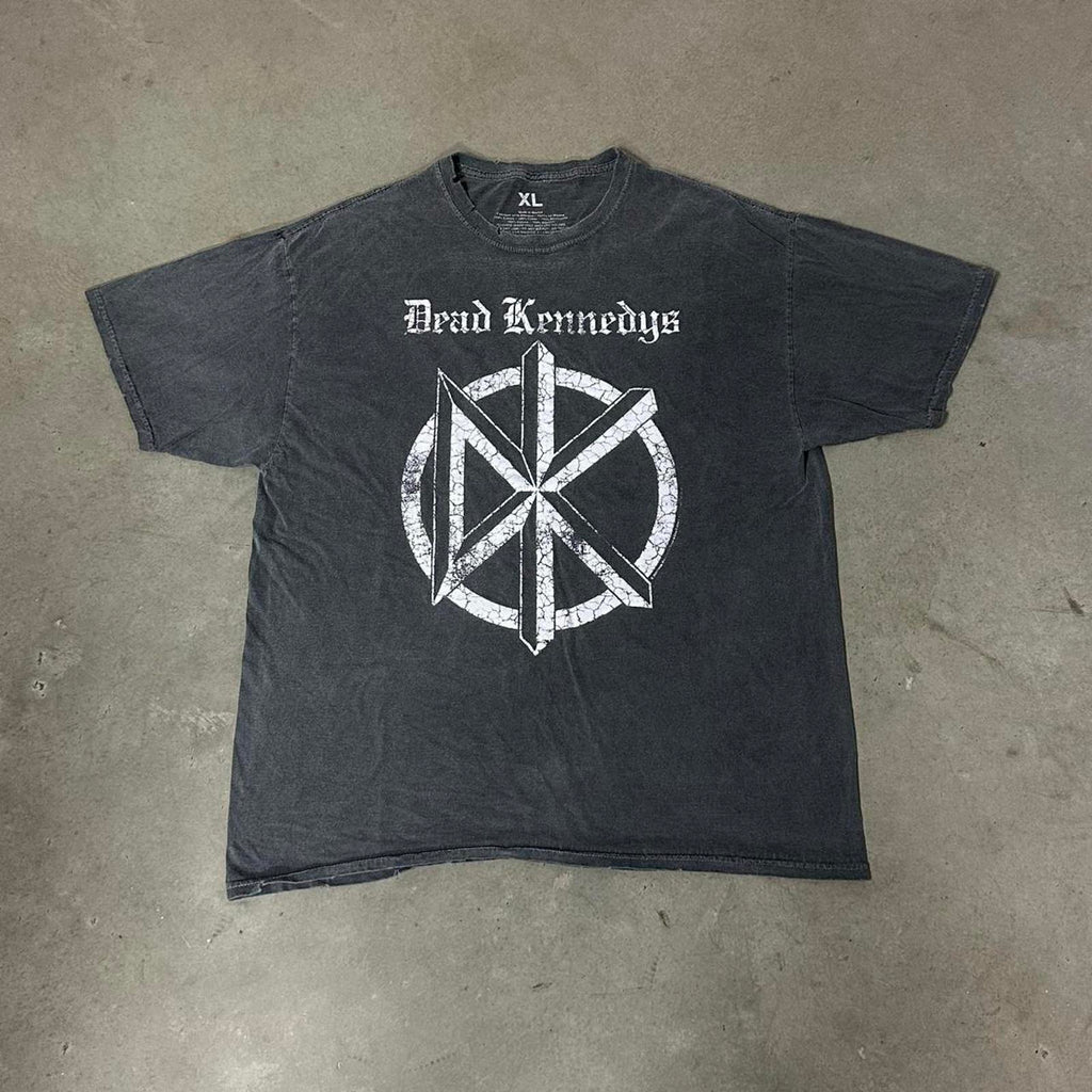 Faded Dead Kennedys Distressed Old English Band Graphic Tee