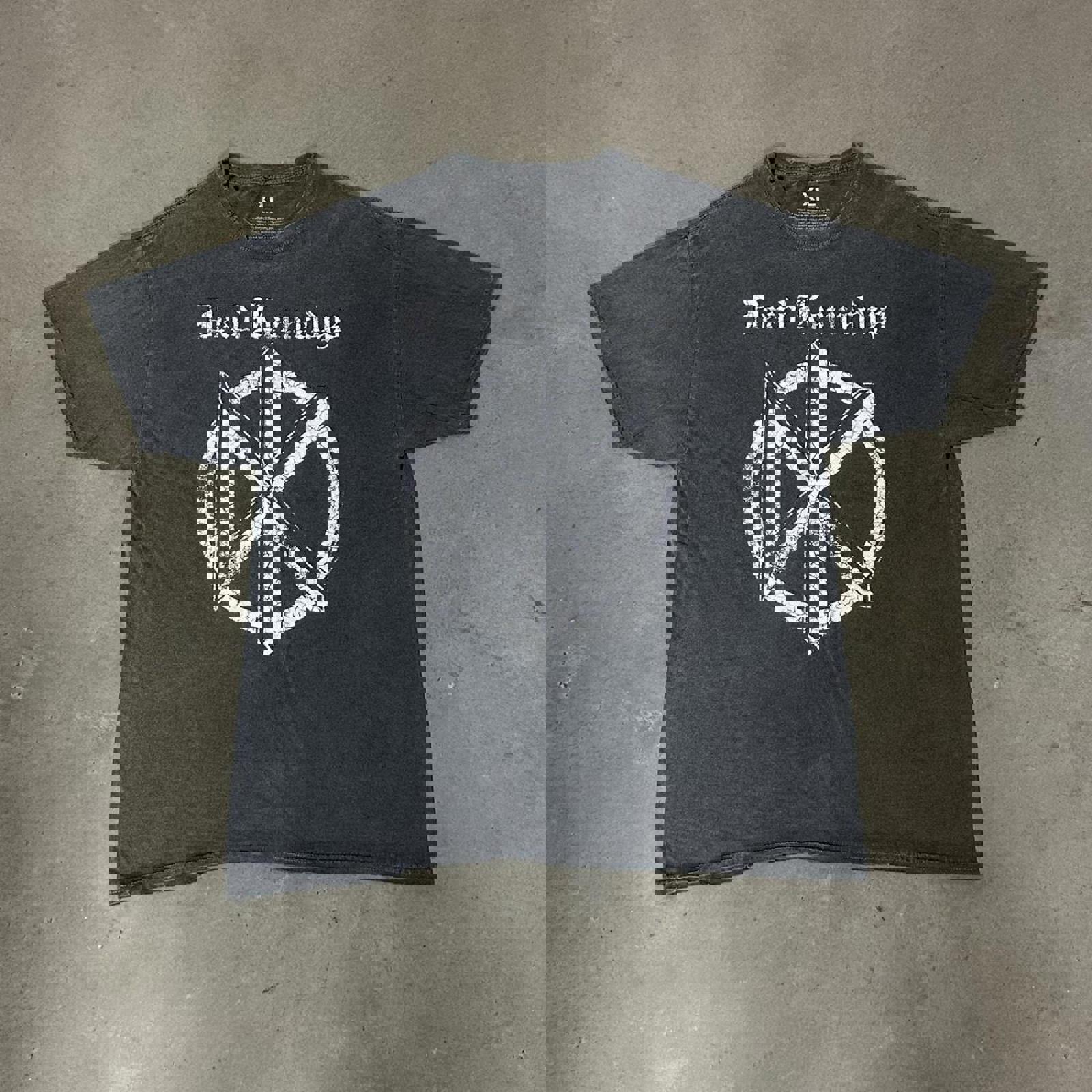 Faded Dead Kennedys Distressed Old English Band Graphic Tee