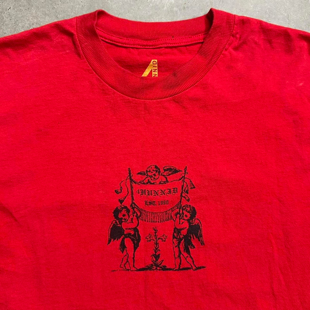 YG 4Hunnid Old English Angel Graphic Tee
