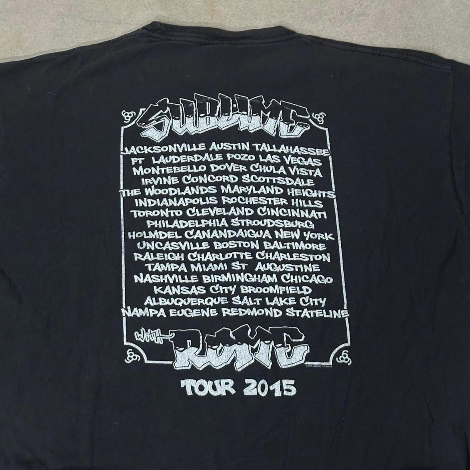 Y2K Sublime Faded Band Graphic Tee