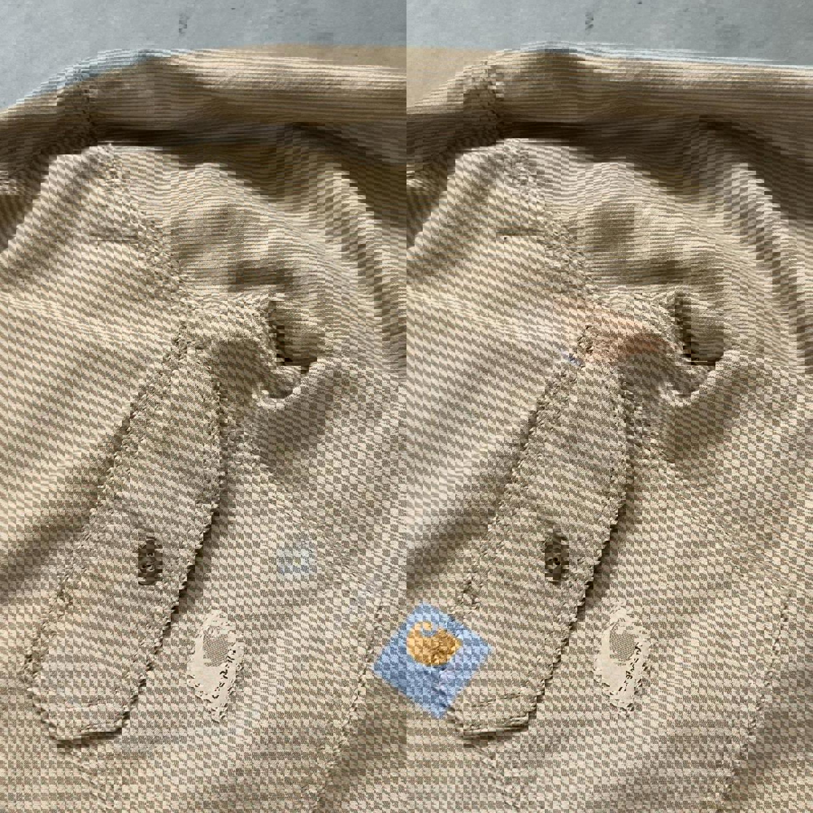 Carhartt Loose Fit Long Sleeve Button Down Medium Pinstripe