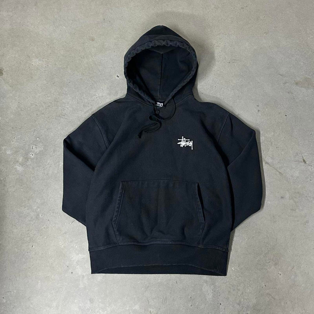 Authentic Black Basic Stüssy Hoodie