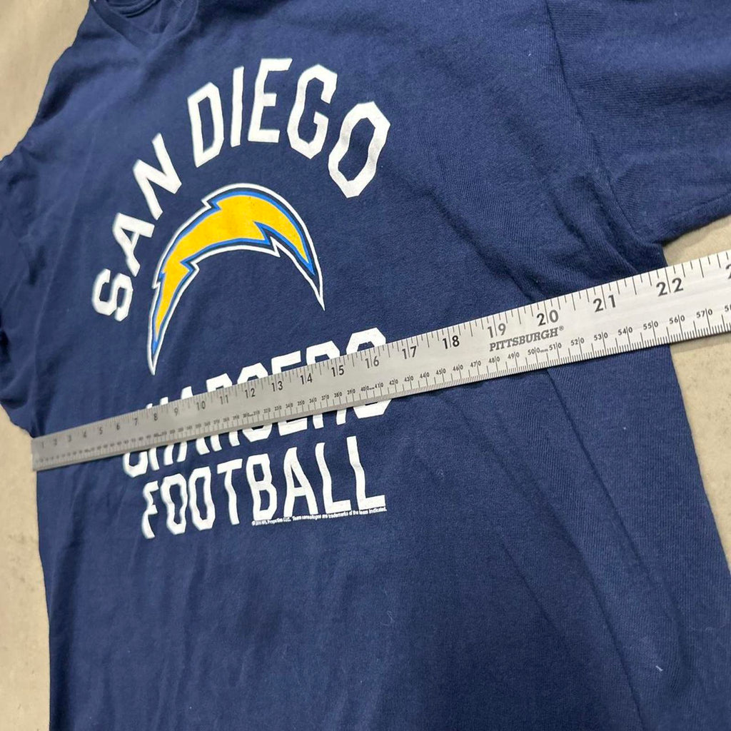 Retro 2016 San Diego Chargers stamped Navy Blue LongSleeve Shirt